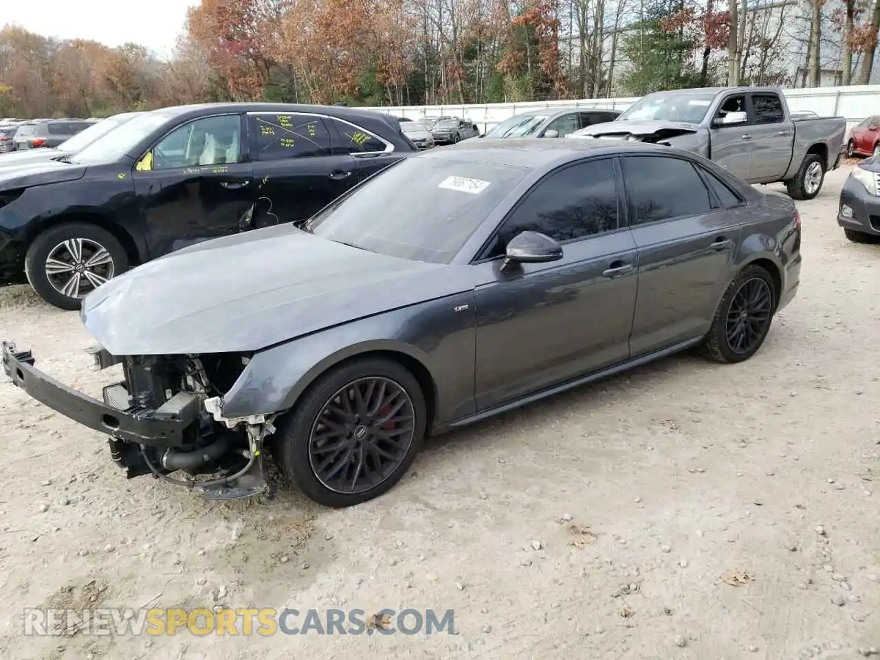 1 Photograph of a damaged car WAUENAF46KN017377 AUDI A4 2019
