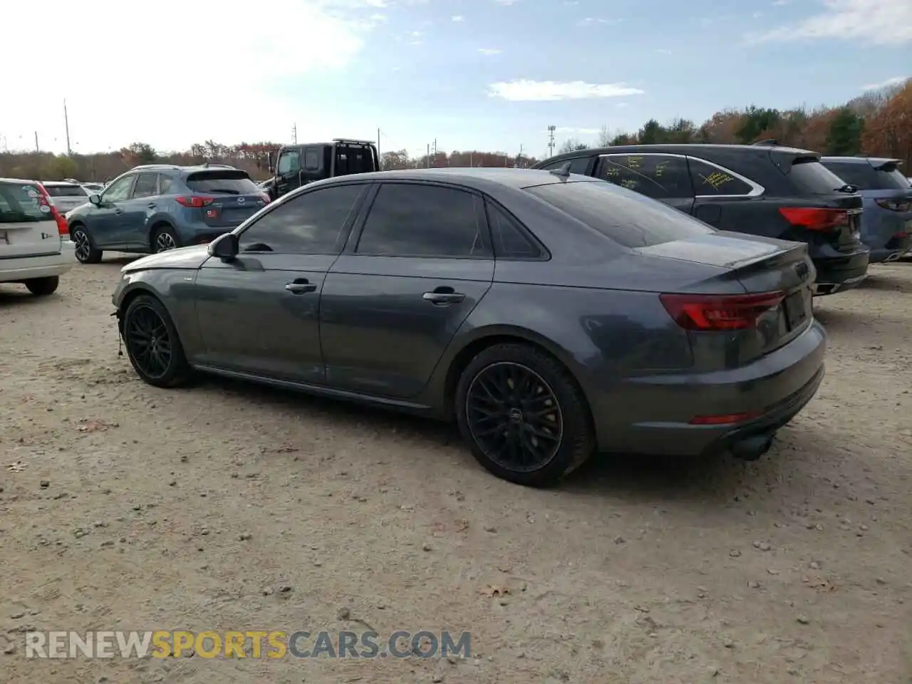 2 Photograph of a damaged car WAUENAF46KN017377 AUDI A4 2019