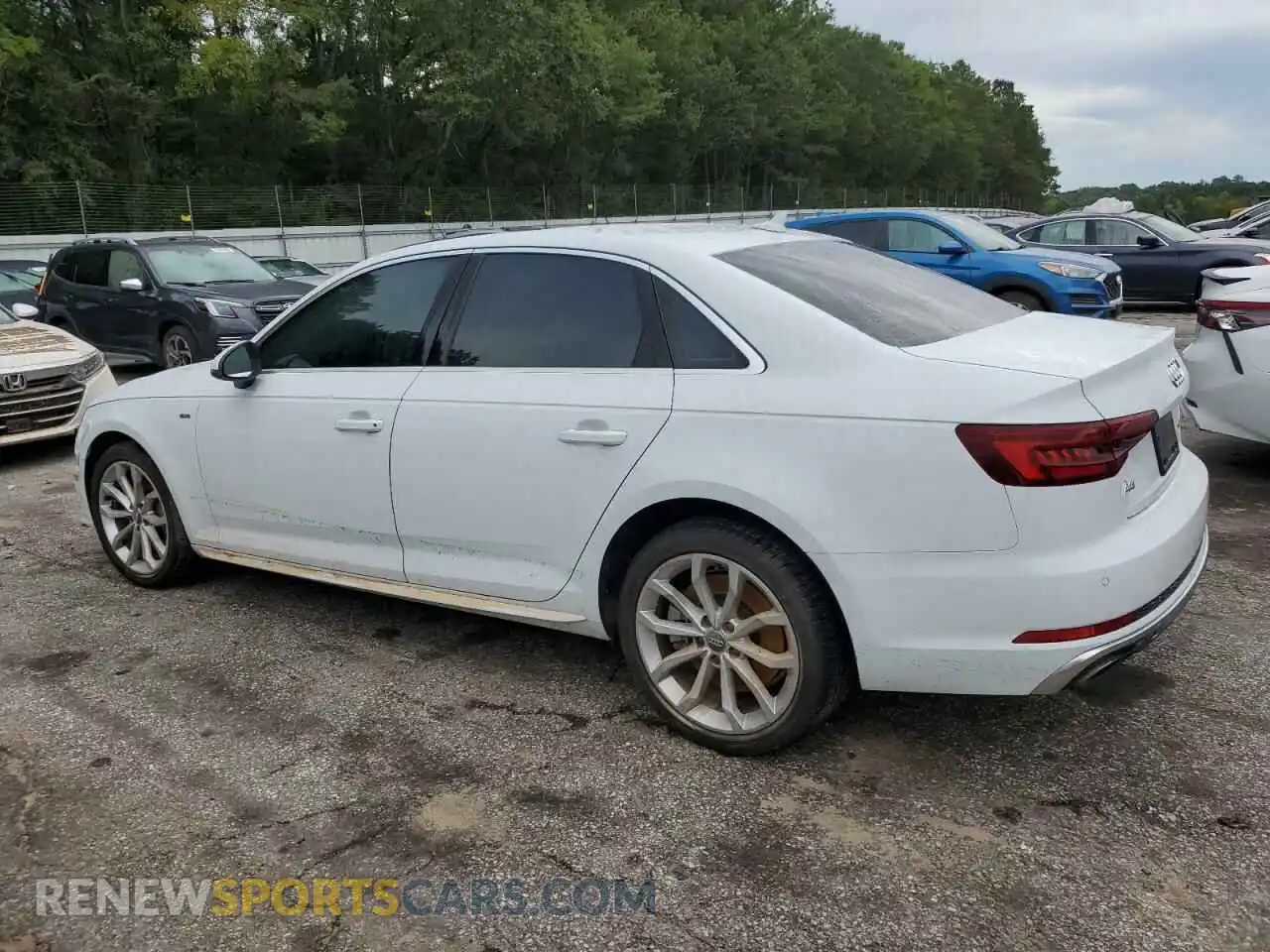 2 Photograph of a damaged car WAUENAF46KN020988 AUDI A4 2019