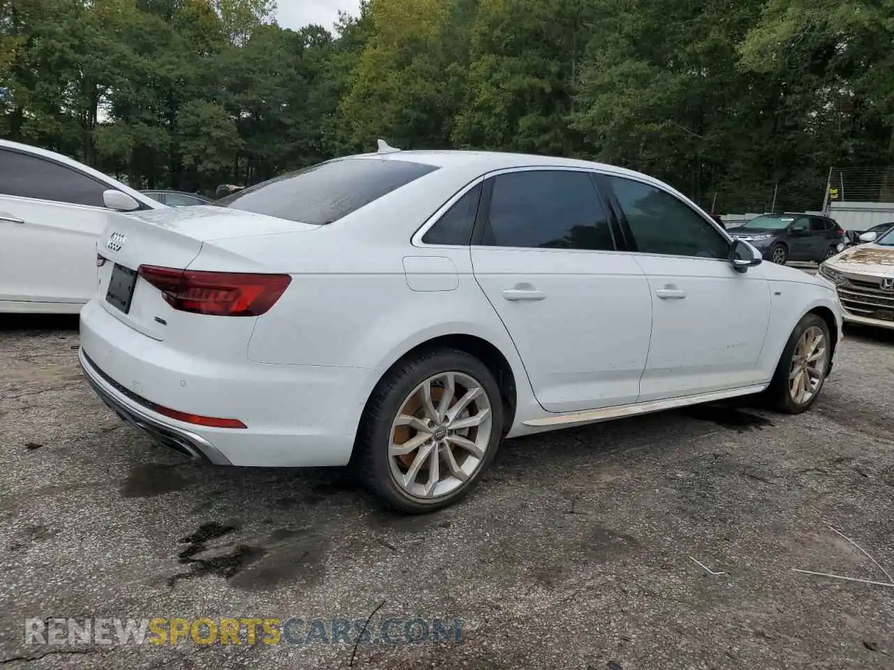 3 Photograph of a damaged car WAUENAF46KN020988 AUDI A4 2019