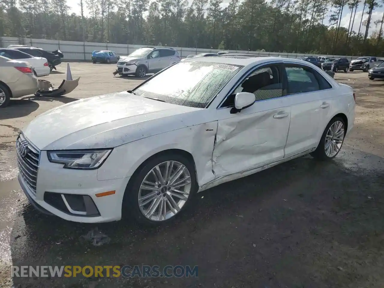 1 fotografías del automóvil dañado WAUENAF47KA007531 AUDI A4 2019