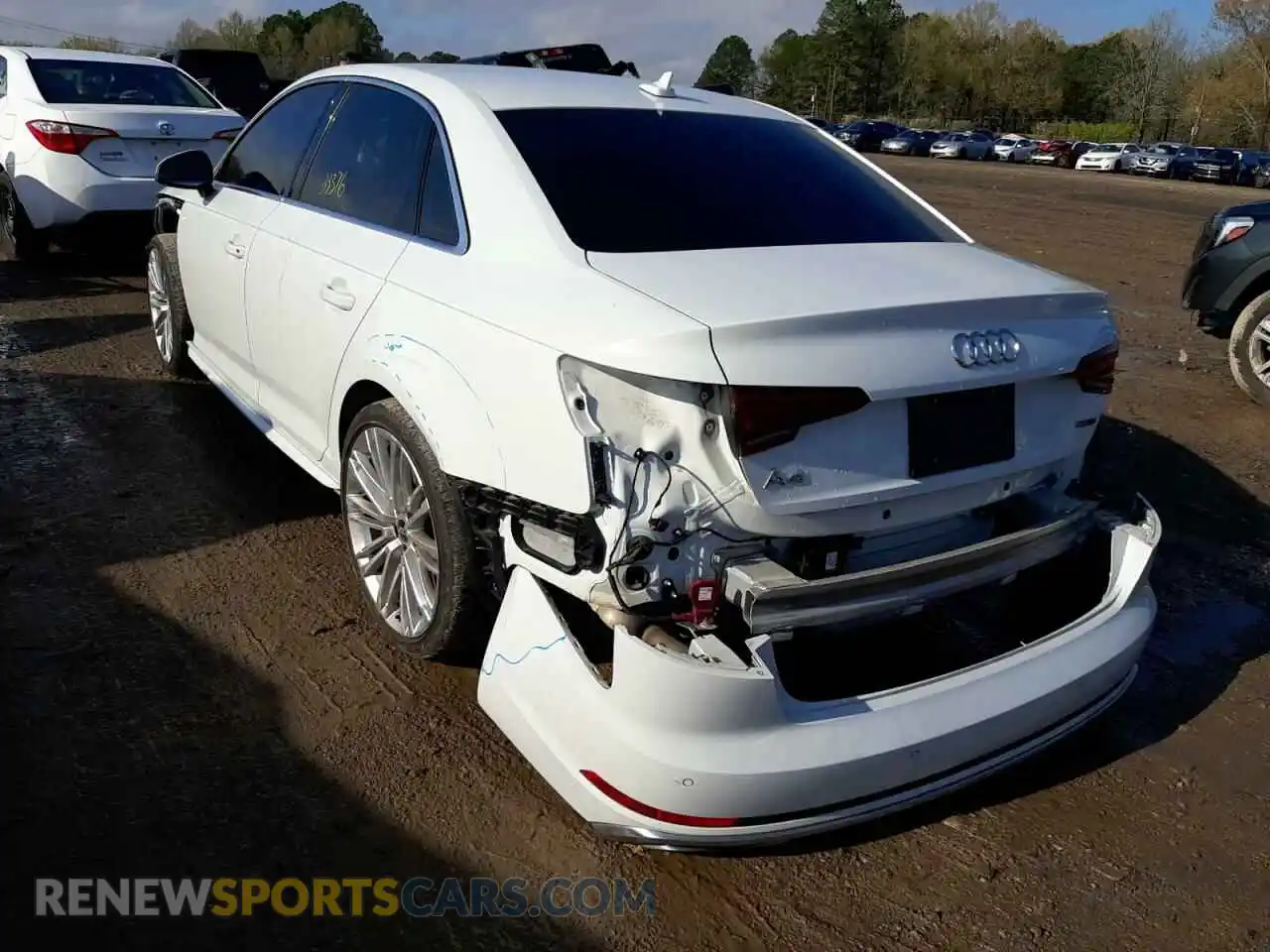 3 Photograph of a damaged car WAUENAF47KA009859 AUDI A4 2019