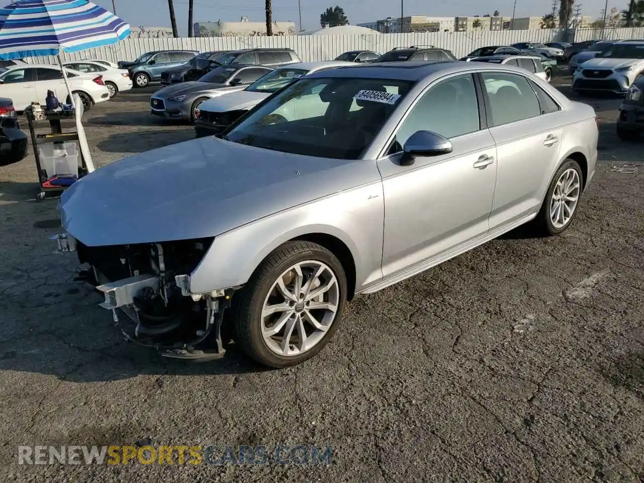1 Photograph of a damaged car WAUENAF47KA021154 AUDI A4 2019