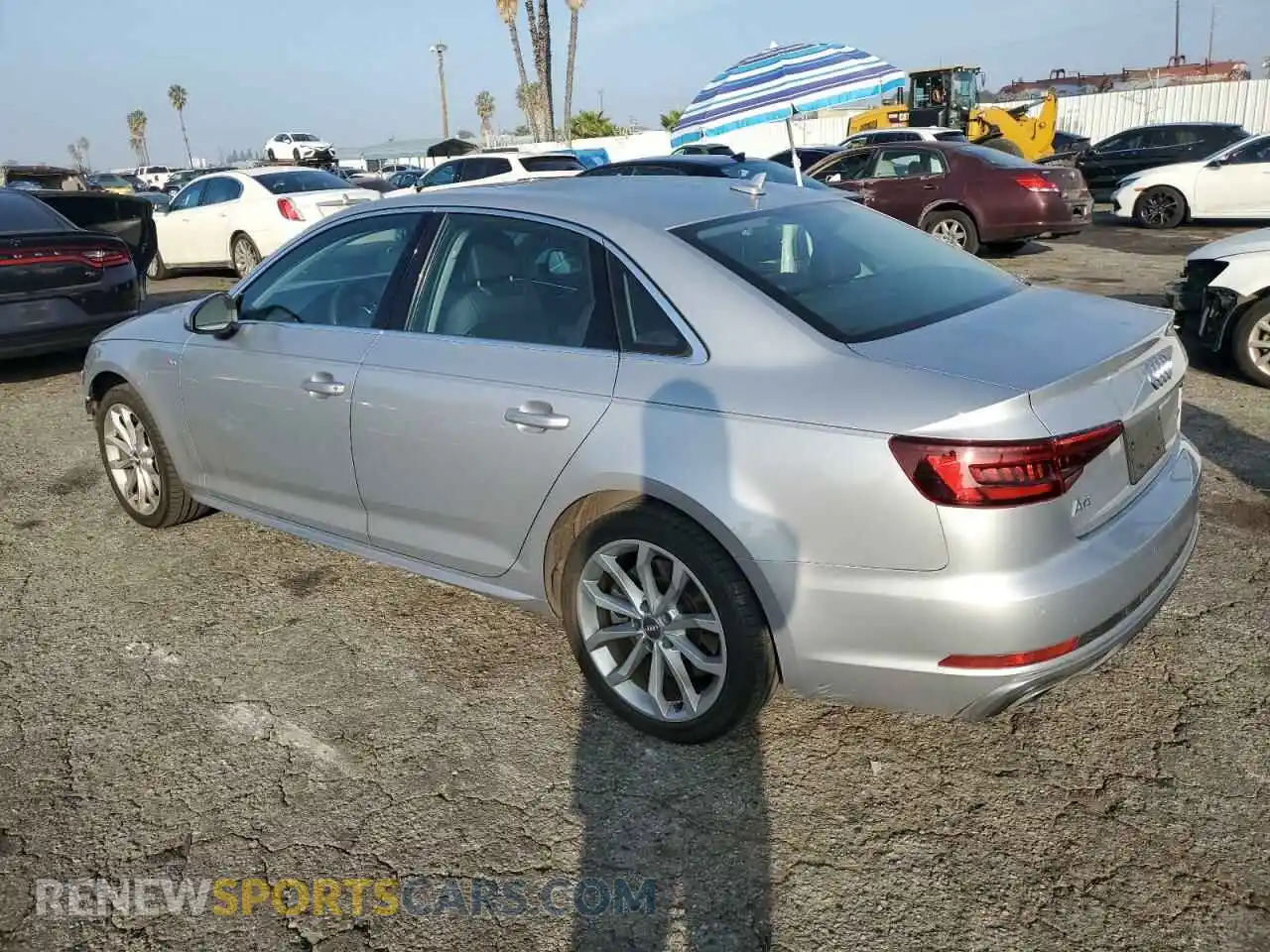 2 Photograph of a damaged car WAUENAF47KA021154 AUDI A4 2019