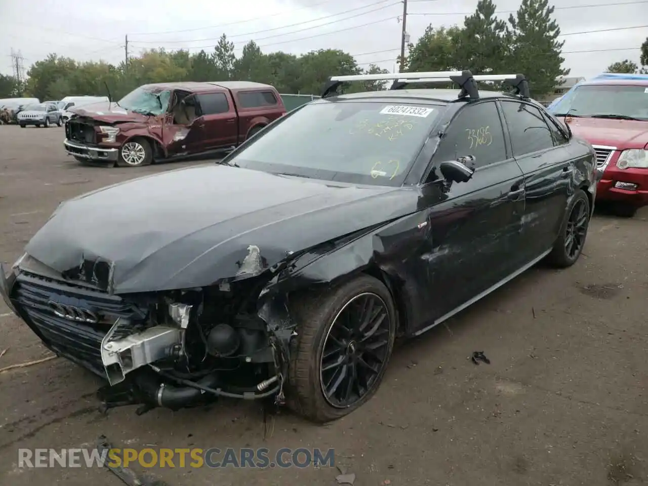 2 Photograph of a damaged car WAUENAF47KA115163 AUDI A4 2019