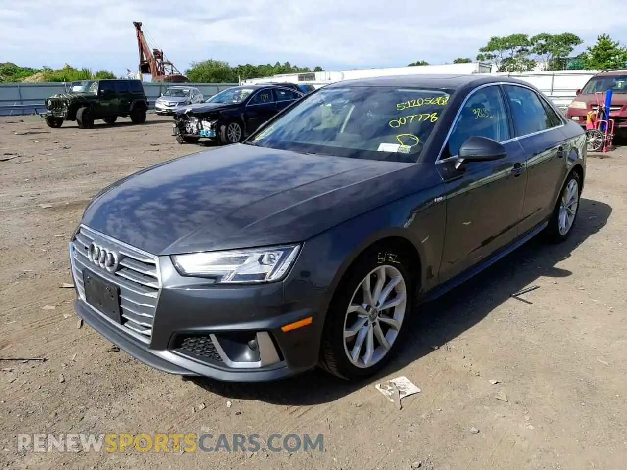 2 Photograph of a damaged car WAUENAF47KN007778 AUDI A4 2019