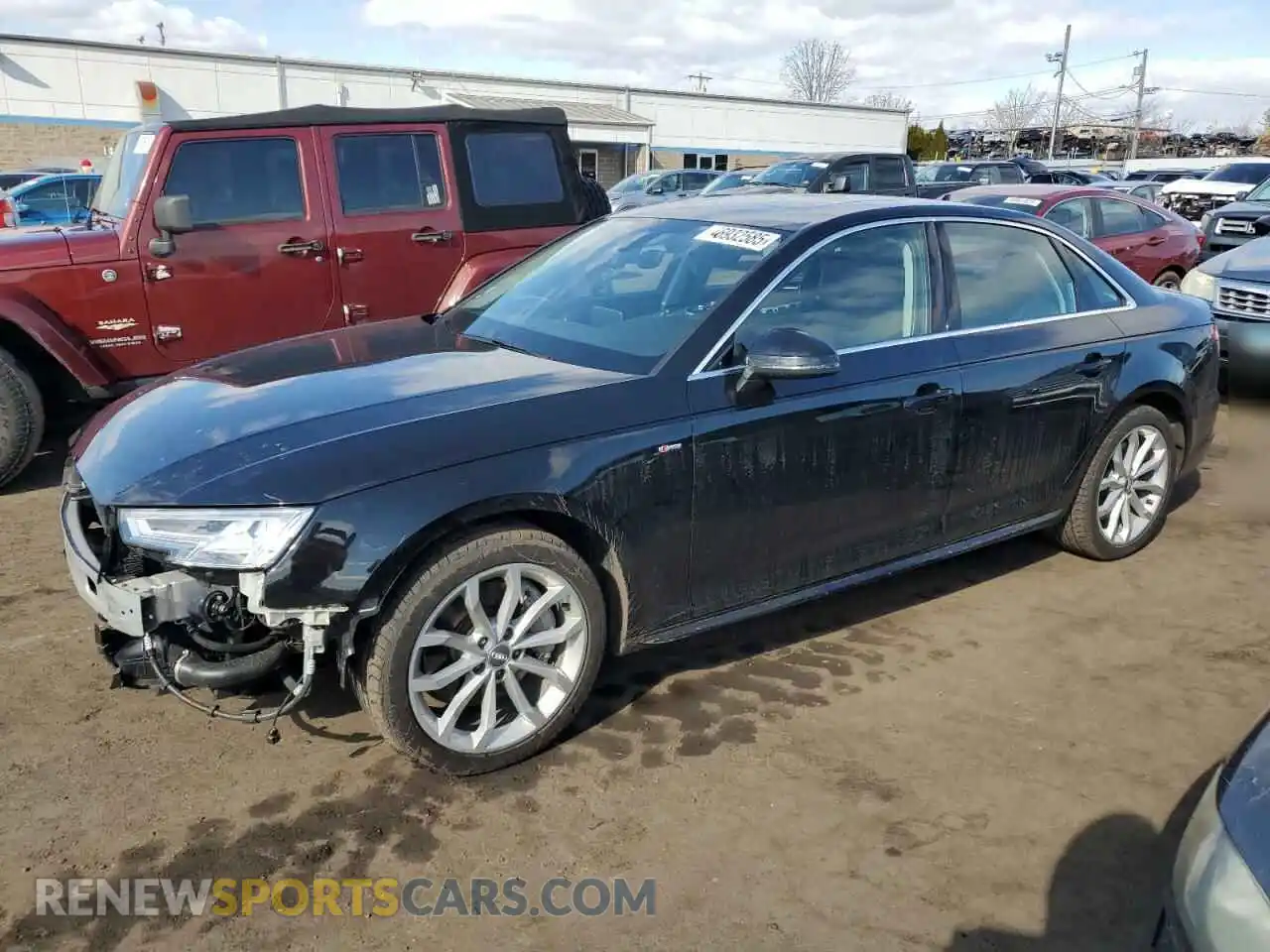 1 Photograph of a damaged car WAUENAF48KA019087 AUDI A4 2019