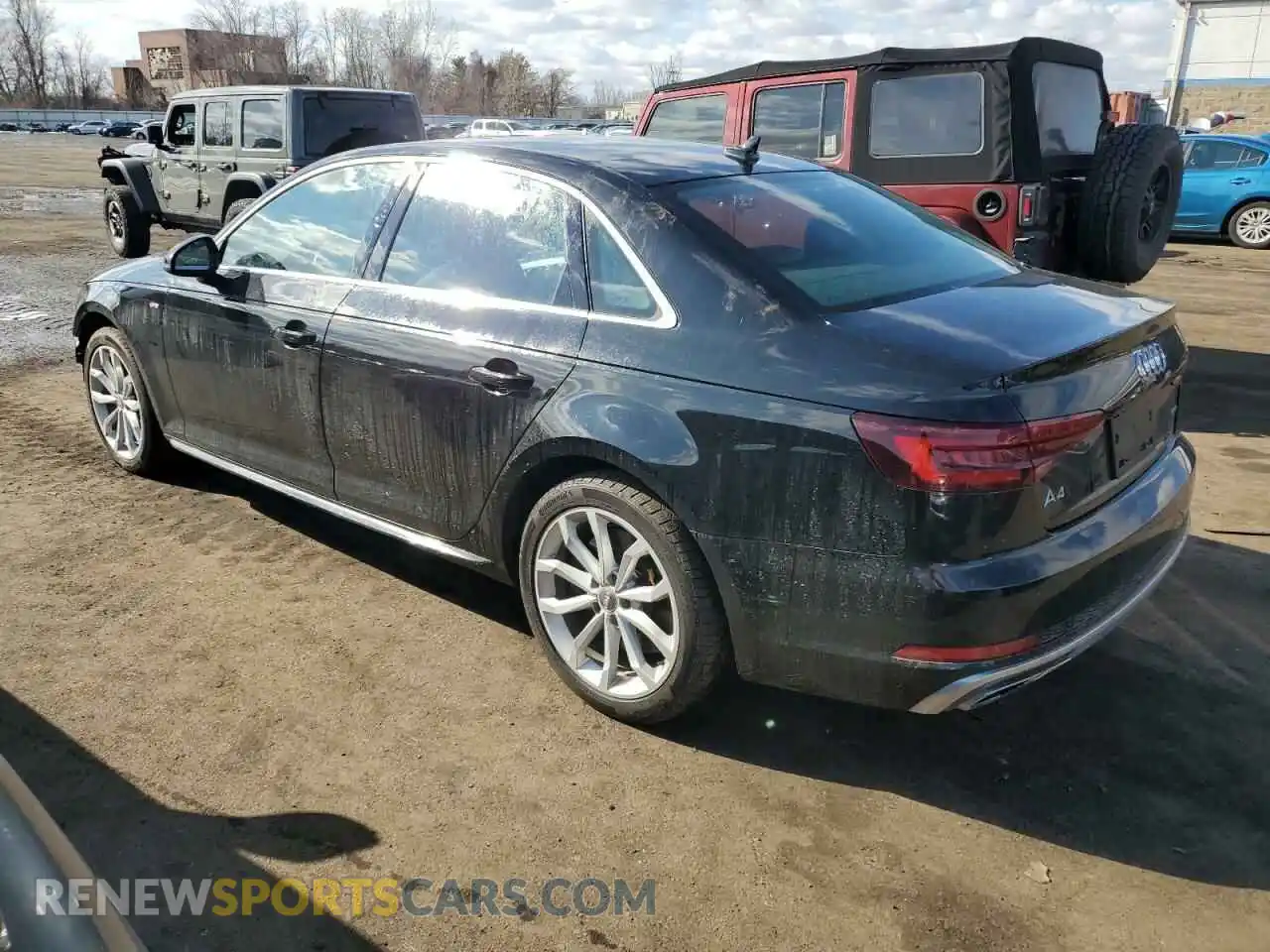 2 Photograph of a damaged car WAUENAF48KA019087 AUDI A4 2019