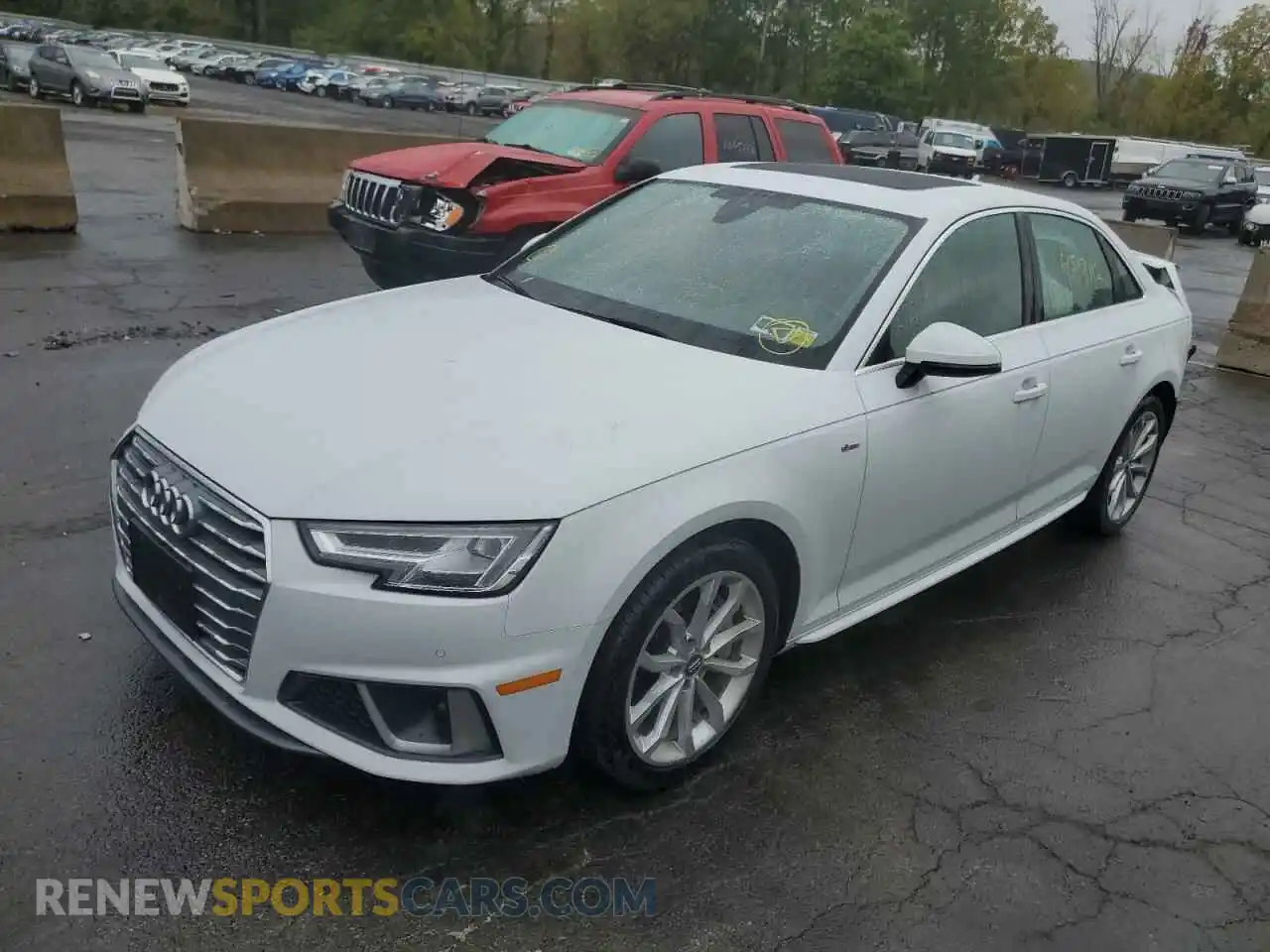 2 Photograph of a damaged car WAUENAF48KA039761 AUDI A4 2019