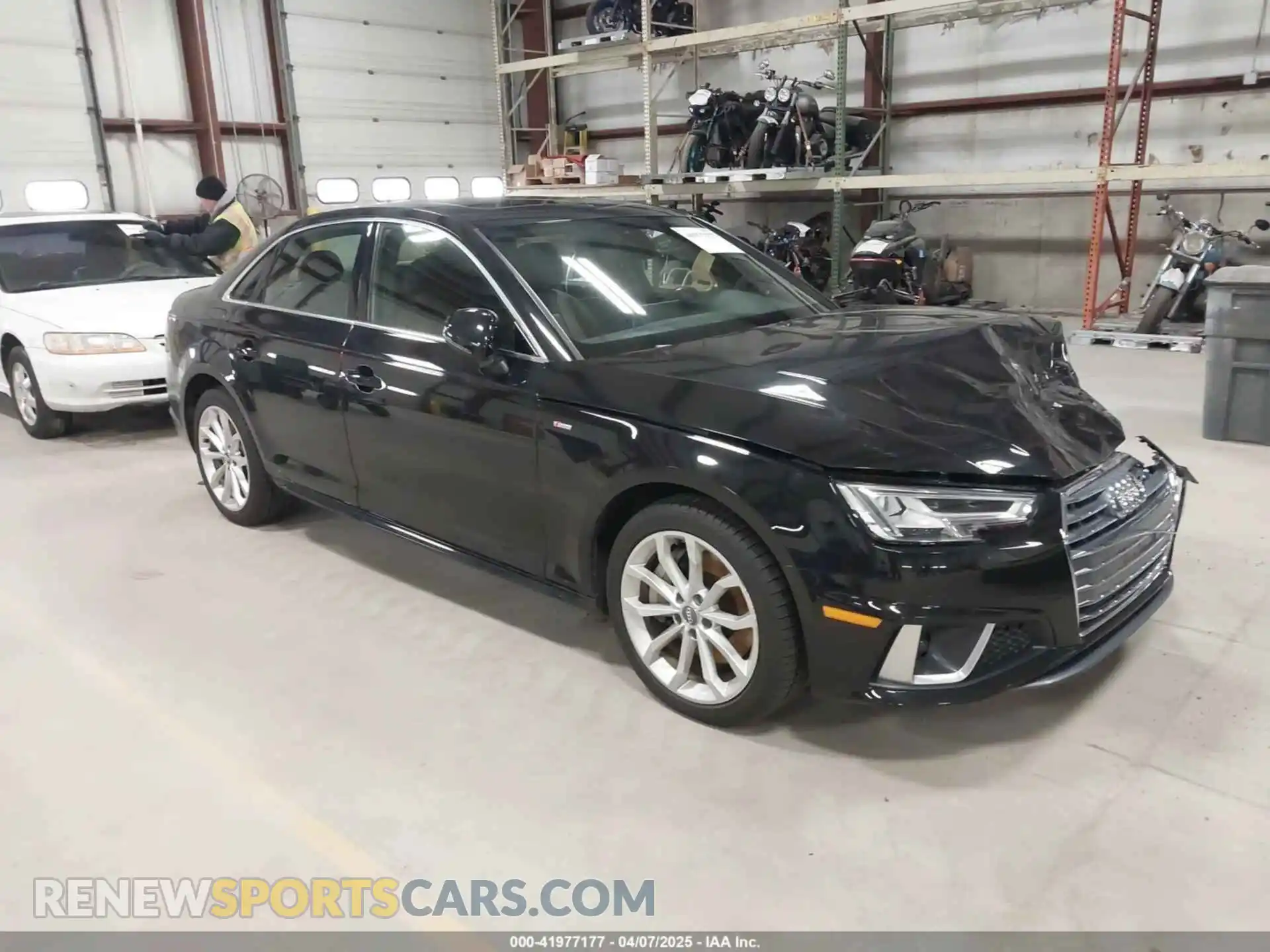 1 Photograph of a damaged car WAUENAF48KA041431 AUDI A4 2019