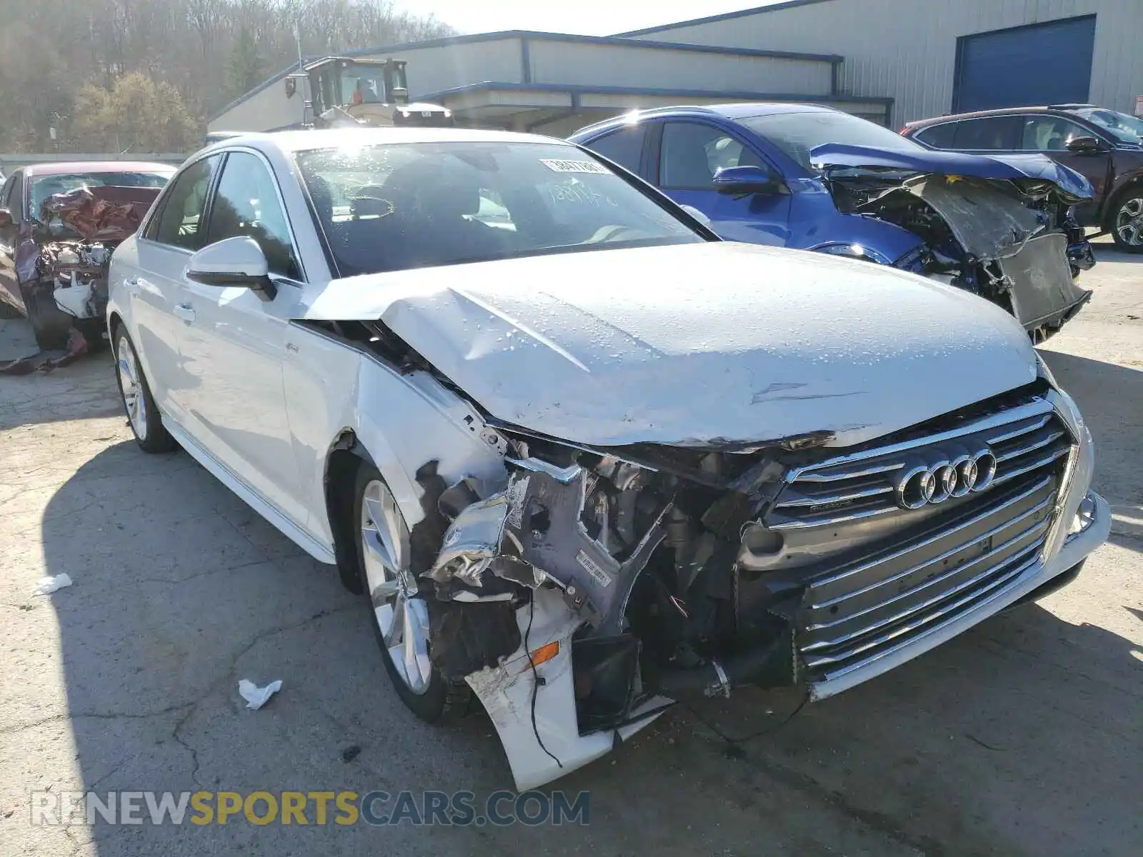 1 Photograph of a damaged car WAUENAF48KA114104 AUDI A4 2019