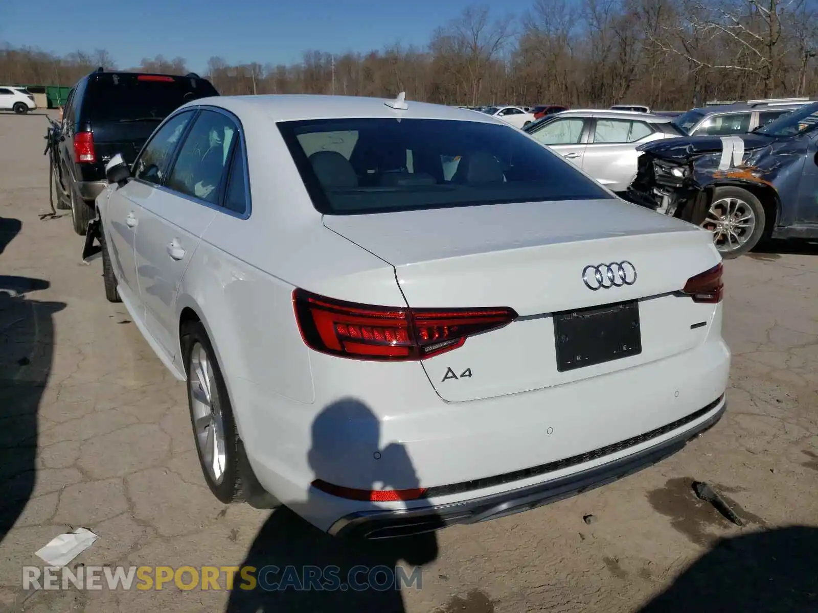 3 Photograph of a damaged car WAUENAF48KA114104 AUDI A4 2019