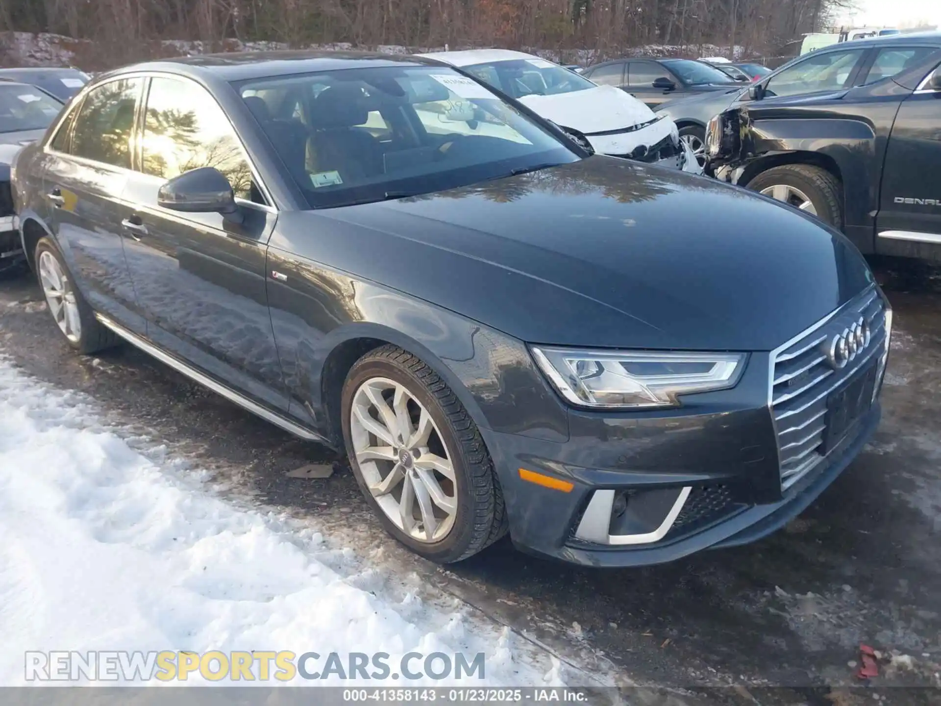 1 Photograph of a damaged car WAUENAF48KA118802 AUDI A4 2019