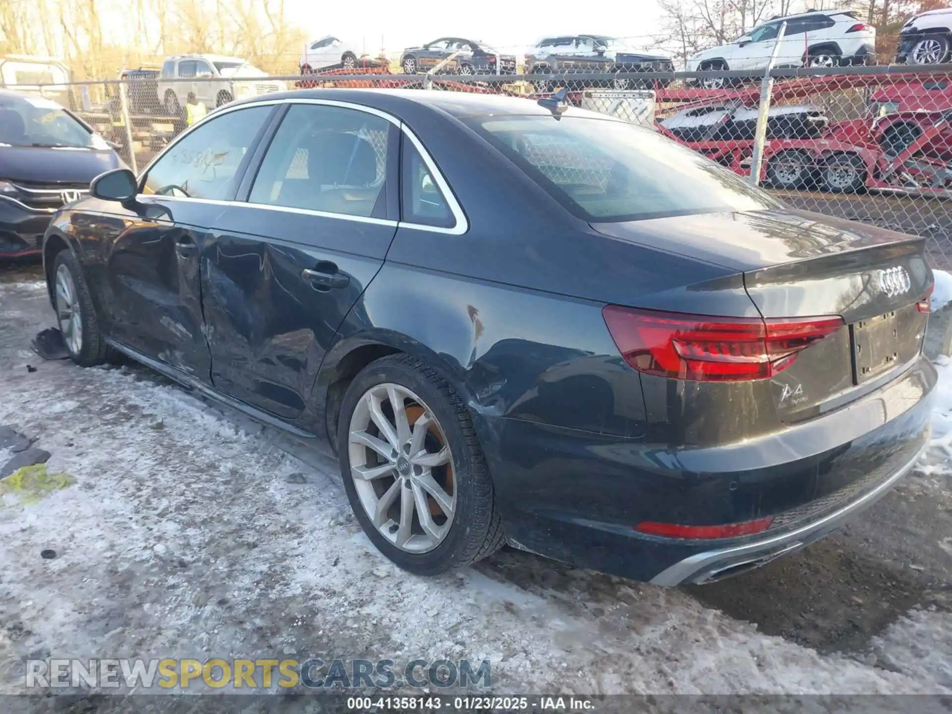 3 Photograph of a damaged car WAUENAF48KA118802 AUDI A4 2019