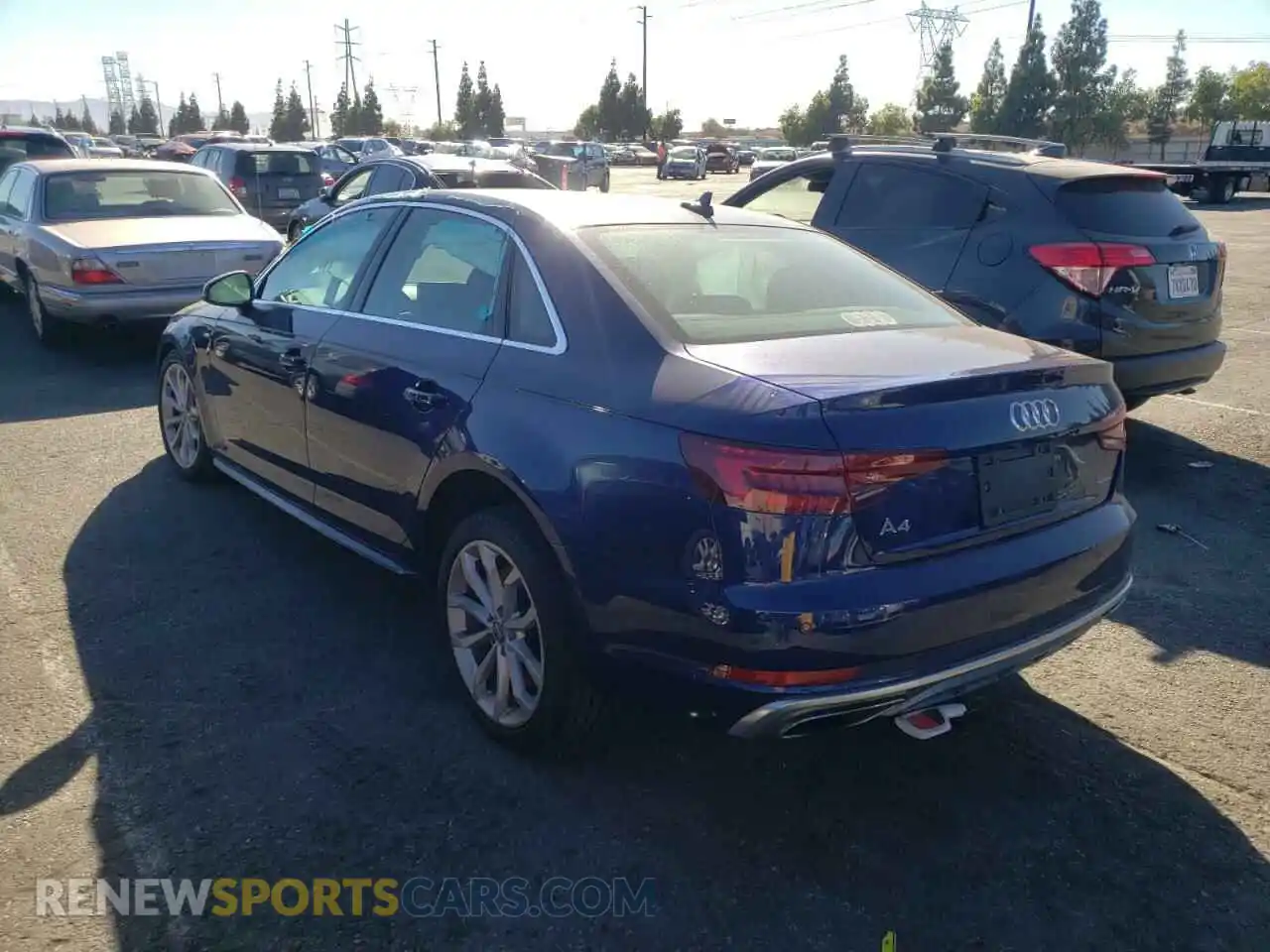 3 Photograph of a damaged car WAUENAF48KN001245 AUDI A4 2019