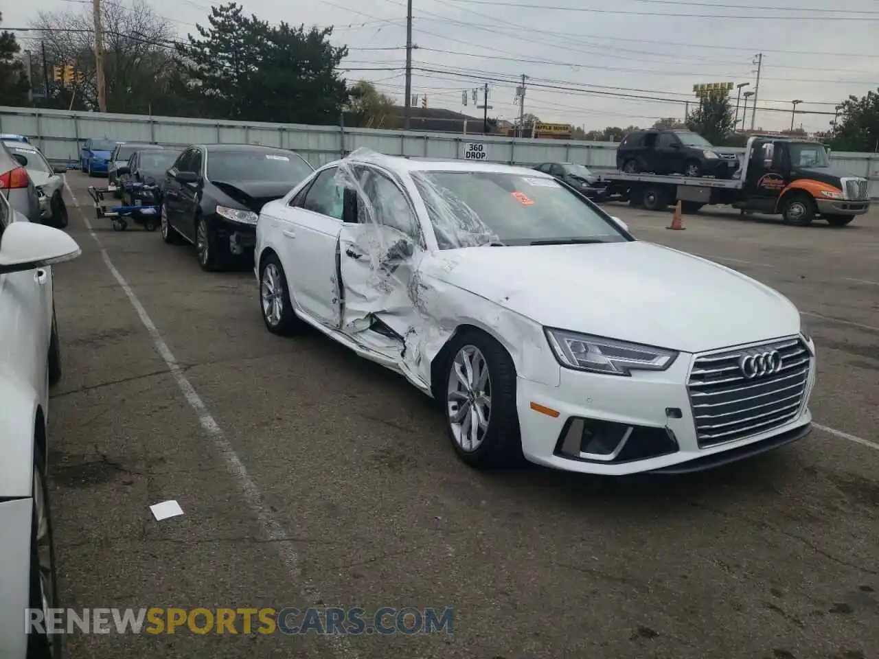 1 Photograph of a damaged car WAUENAF49KA020894 AUDI A4 2019