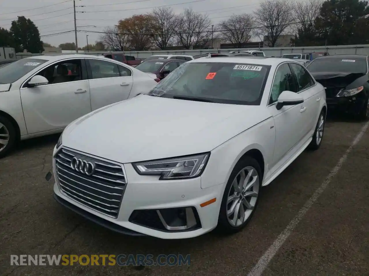 2 Photograph of a damaged car WAUENAF49KA020894 AUDI A4 2019
