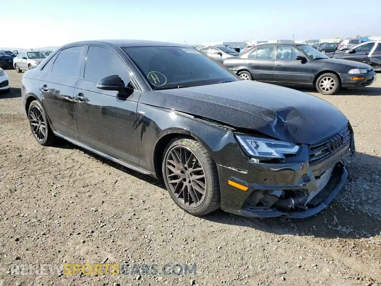 1 Photograph of a damaged car WAUENAF49KA033922 AUDI A4 2019