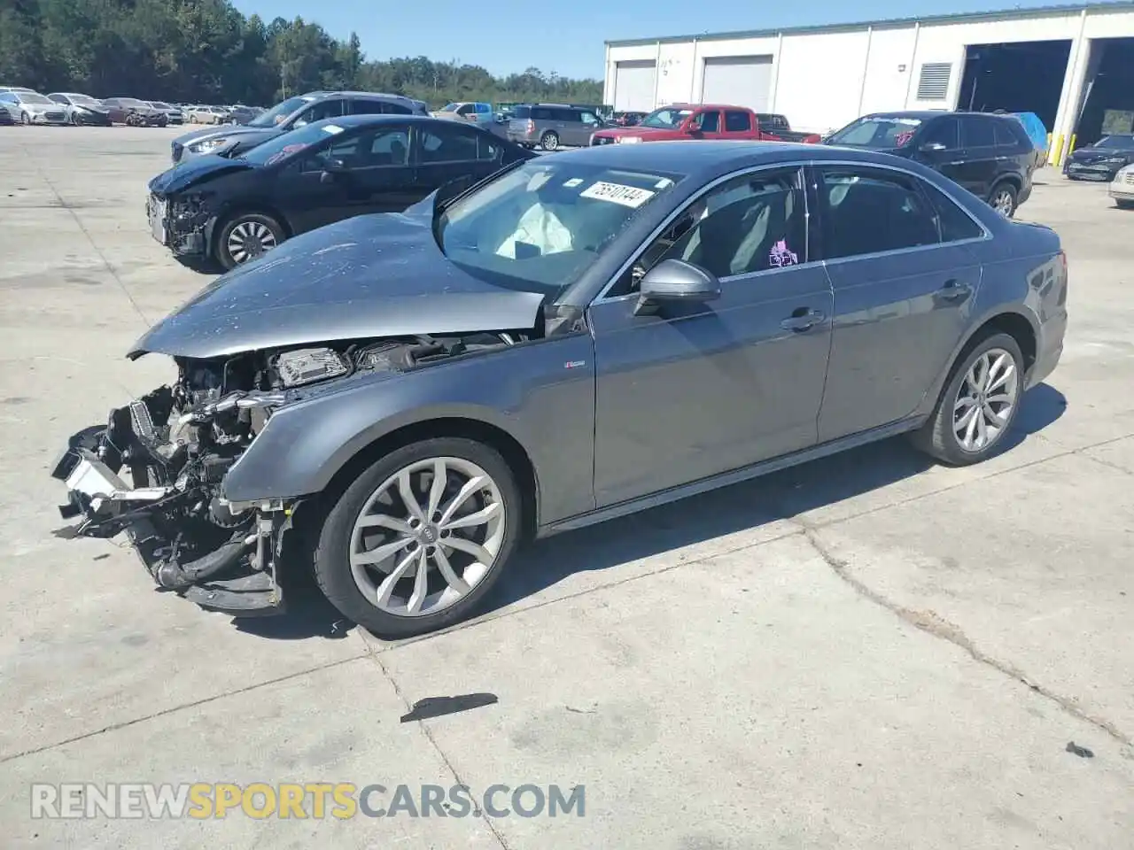 1 Photograph of a damaged car WAUENAF49KN006437 AUDI A4 2019