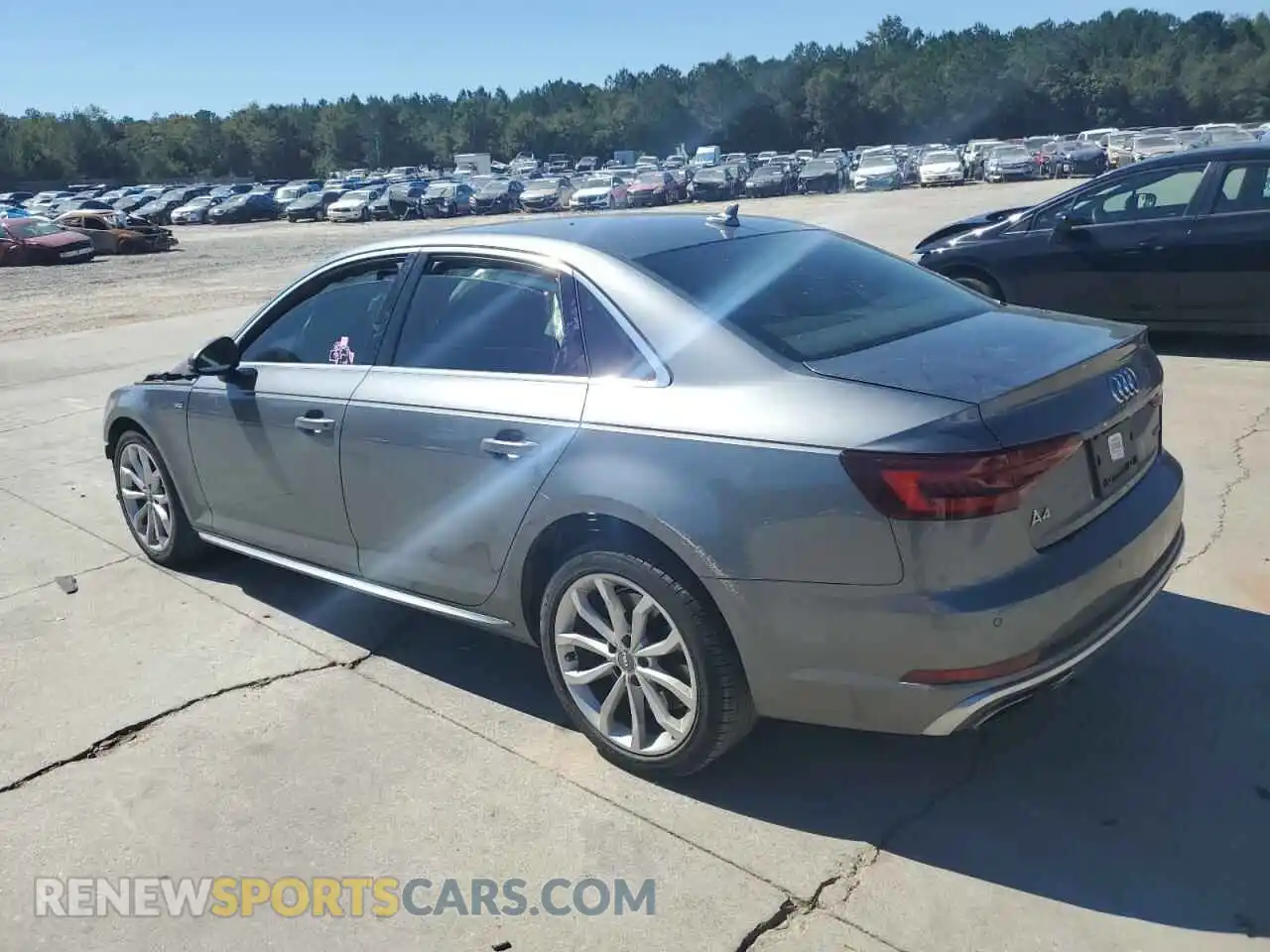 2 Photograph of a damaged car WAUENAF49KN006437 AUDI A4 2019