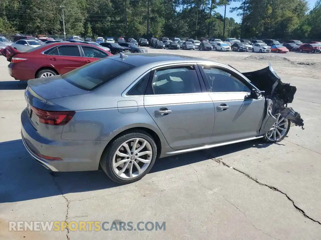 3 Photograph of a damaged car WAUENAF49KN006437 AUDI A4 2019