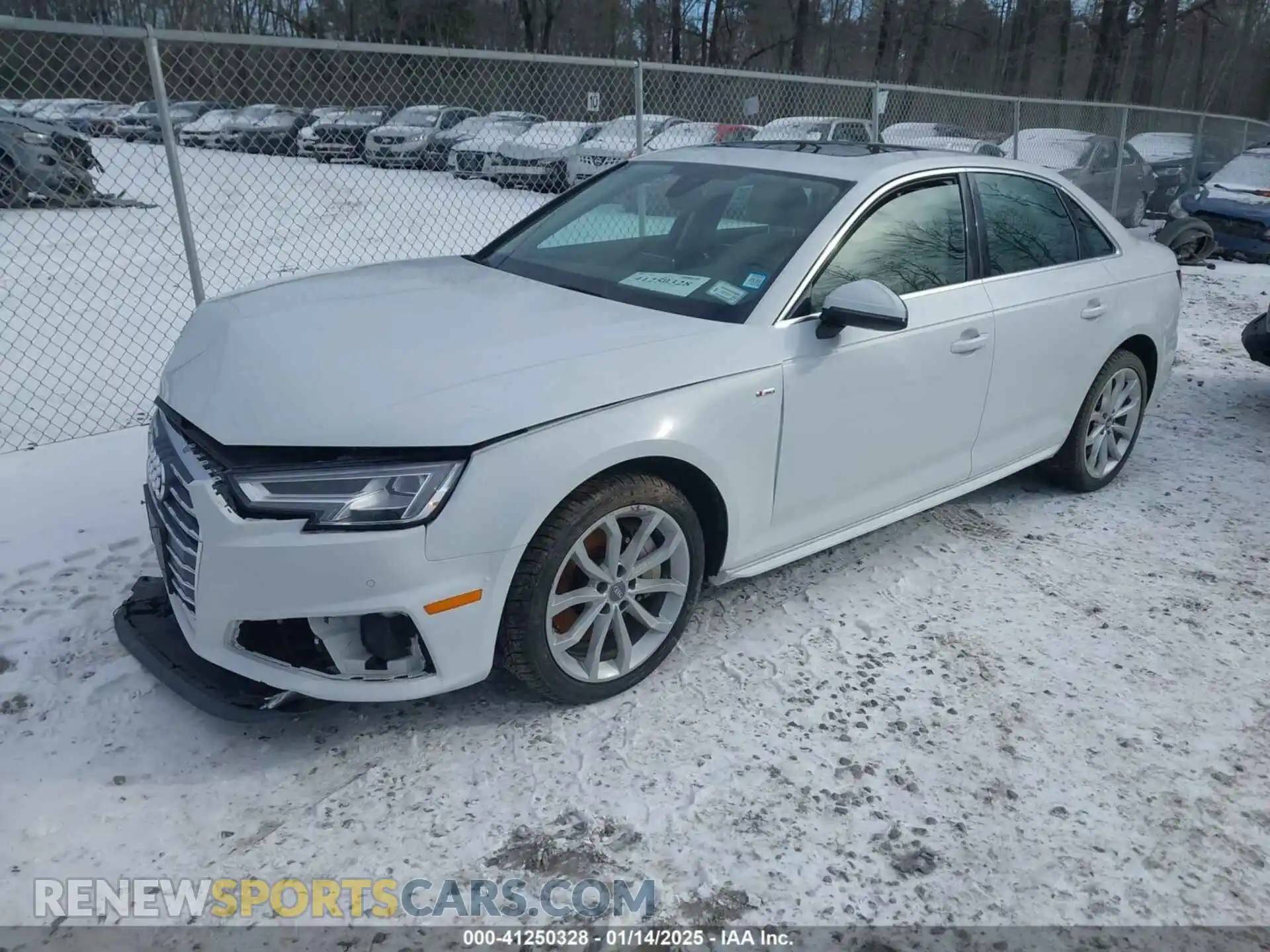 2 Photograph of a damaged car WAUENAF49KN012934 AUDI A4 2019