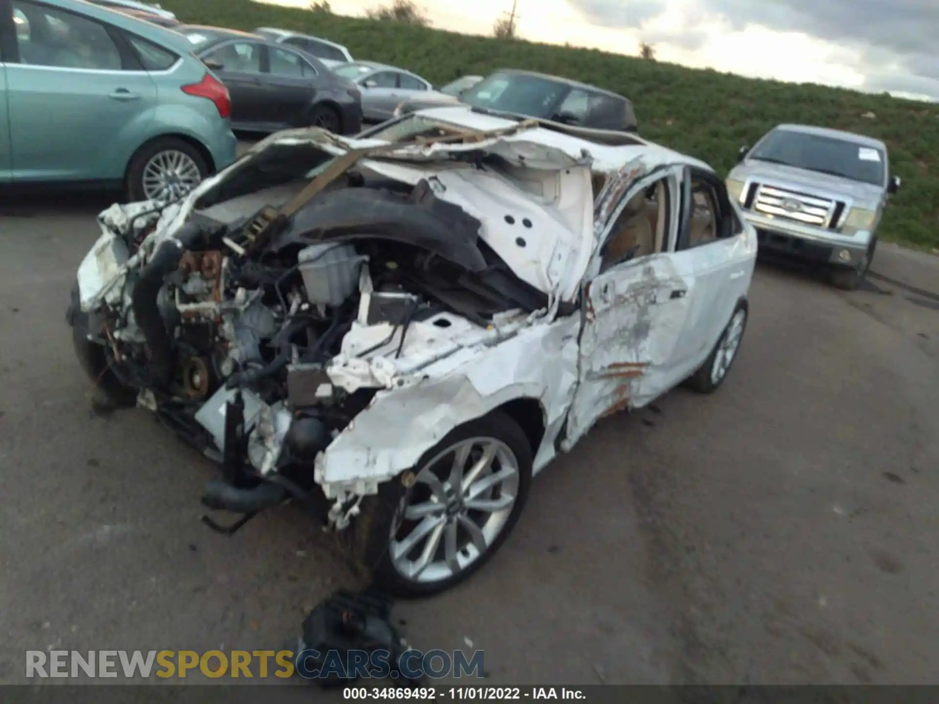 2 Photograph of a damaged car WAUENAF4XKA042905 AUDI A4 2019