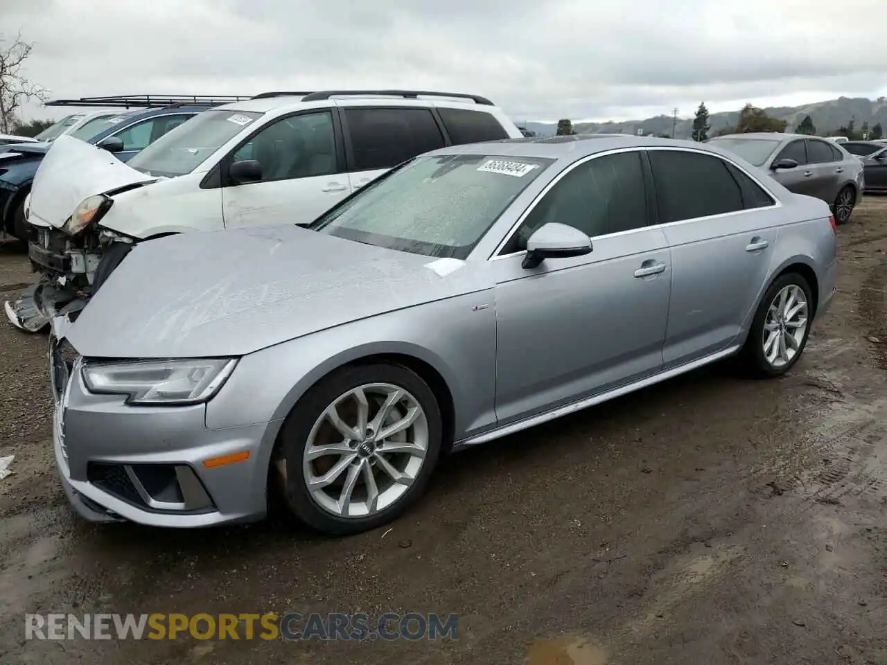 1 Photograph of a damaged car WAUENAF4XKA064841 AUDI A4 2019