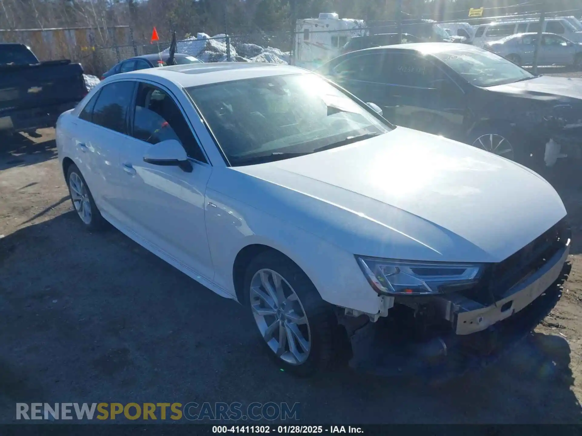 1 Photograph of a damaged car WAUENAF4XKN002882 AUDI A4 2019