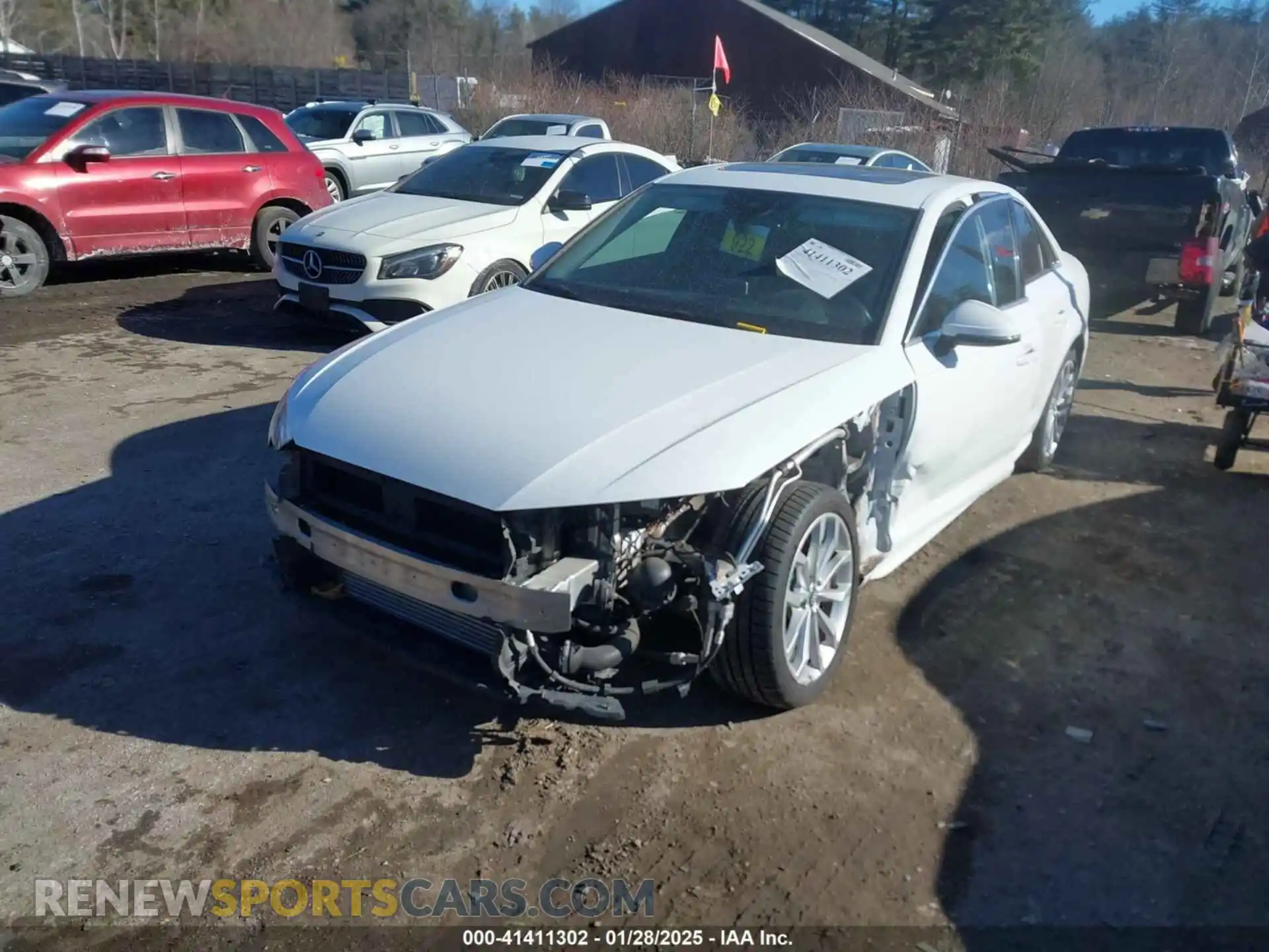 2 Photograph of a damaged car WAUENAF4XKN002882 AUDI A4 2019