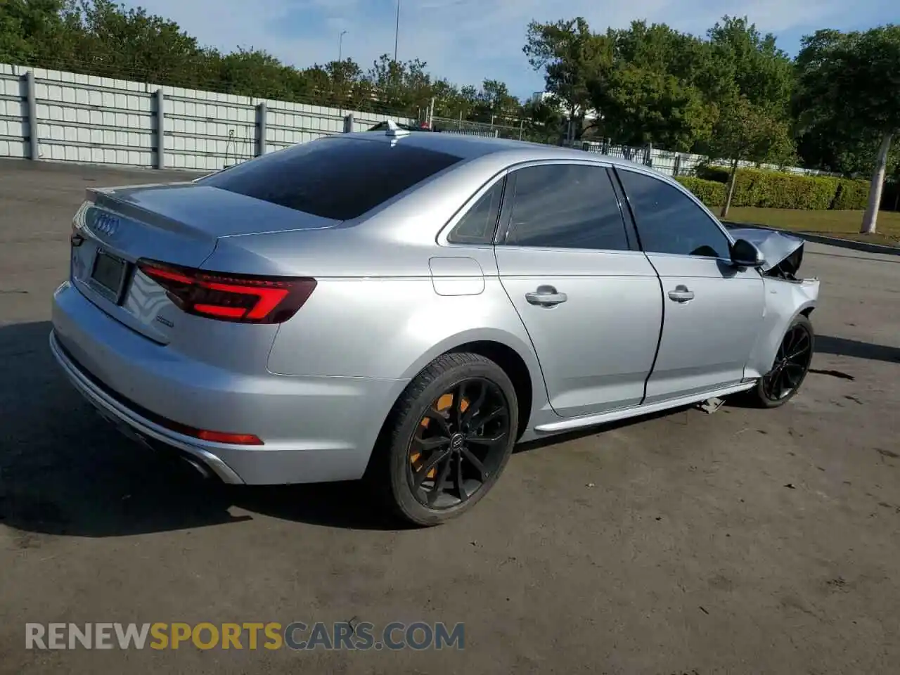 3 Photograph of a damaged car WAUENAF4XKN008181 AUDI A4 2019