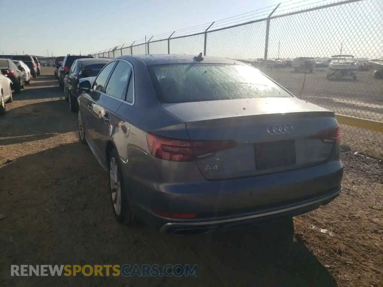 3 Photograph of a damaged car WAUENAF4XKN009878 AUDI A4 2019