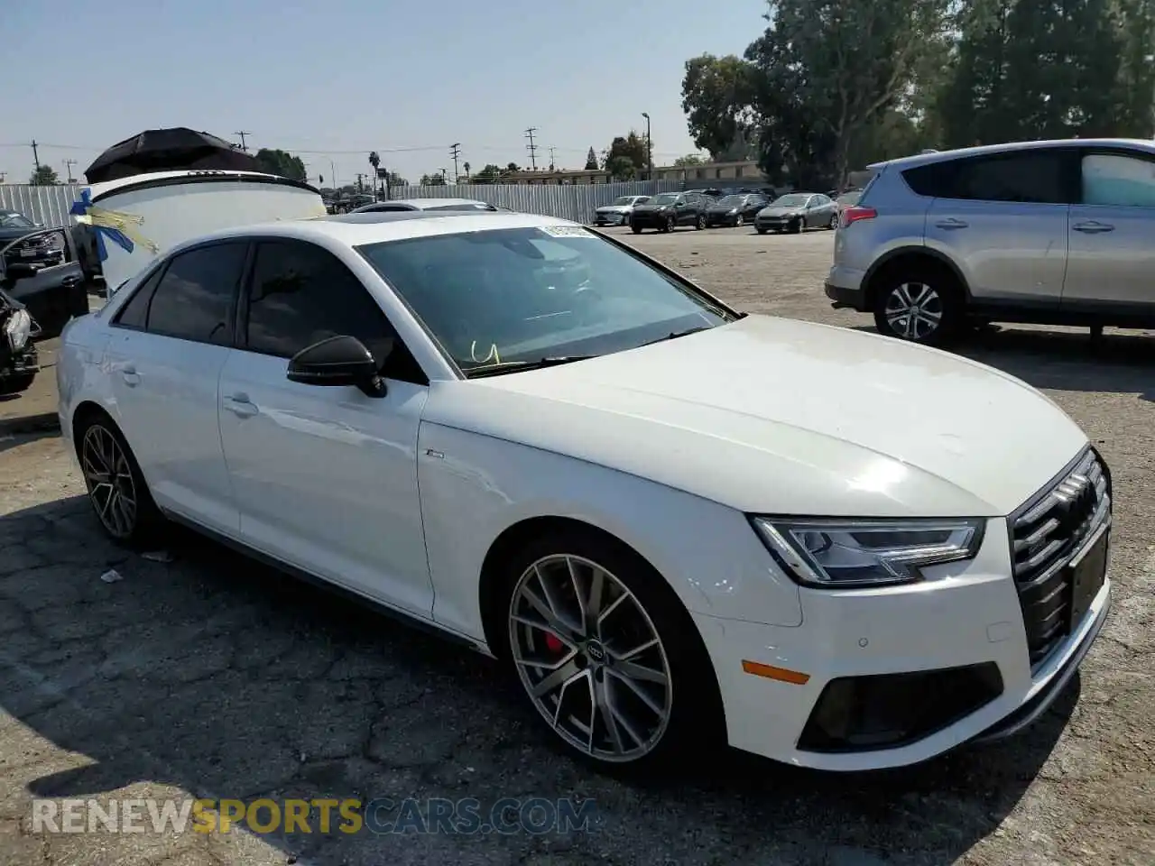 1 Photograph of a damaged car WAUENAF4XKN016653 AUDI A4 2019