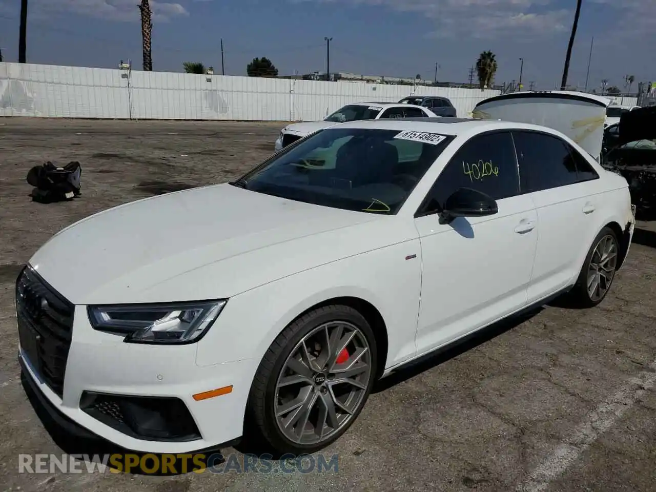 2 Photograph of a damaged car WAUENAF4XKN016653 AUDI A4 2019