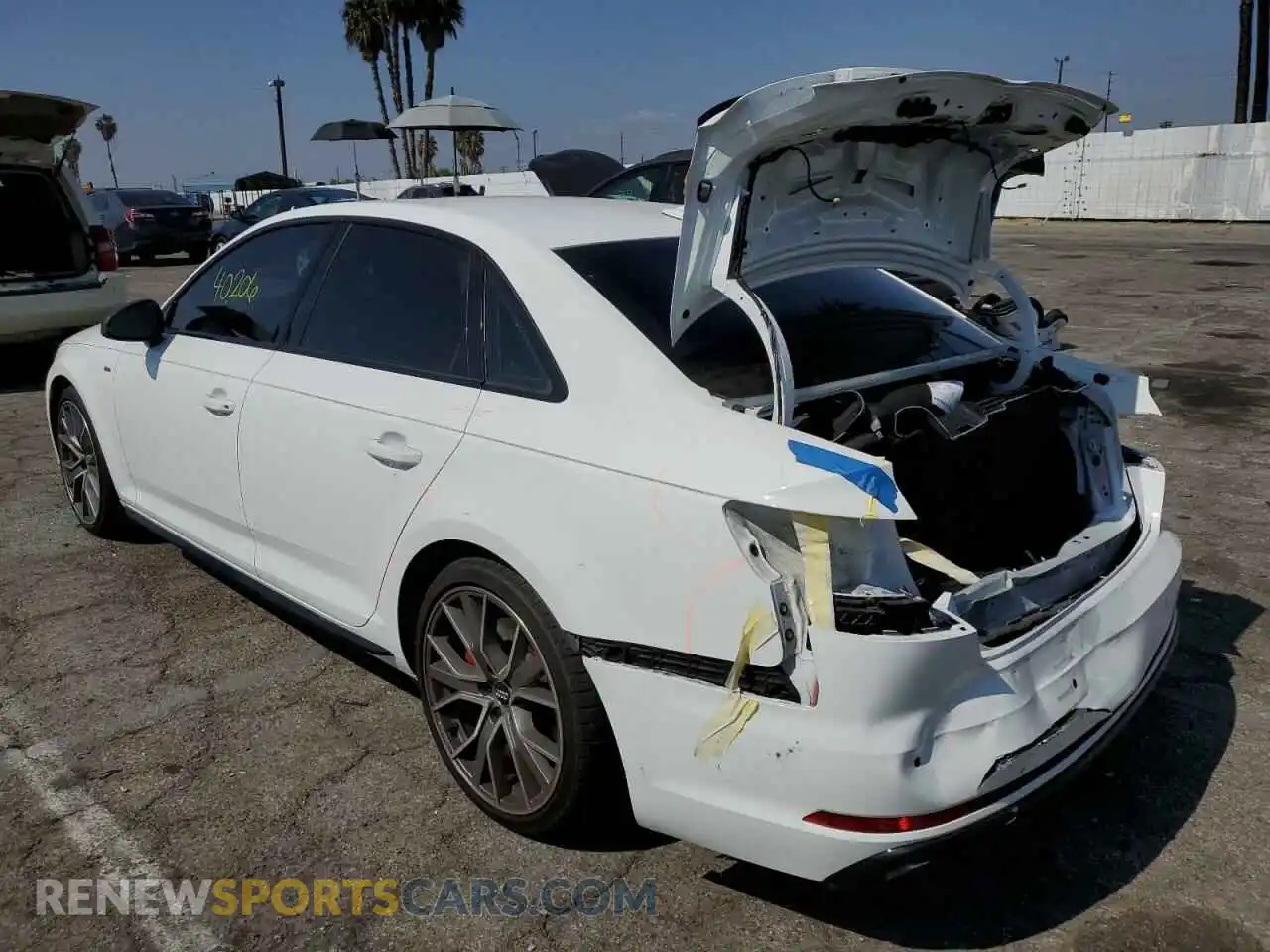 3 Photograph of a damaged car WAUENAF4XKN016653 AUDI A4 2019