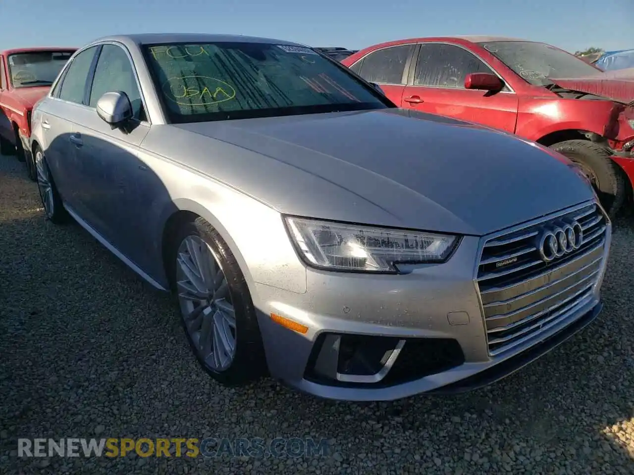 1 Photograph of a damaged car WAUENAF4XKN019598 AUDI A4 2019