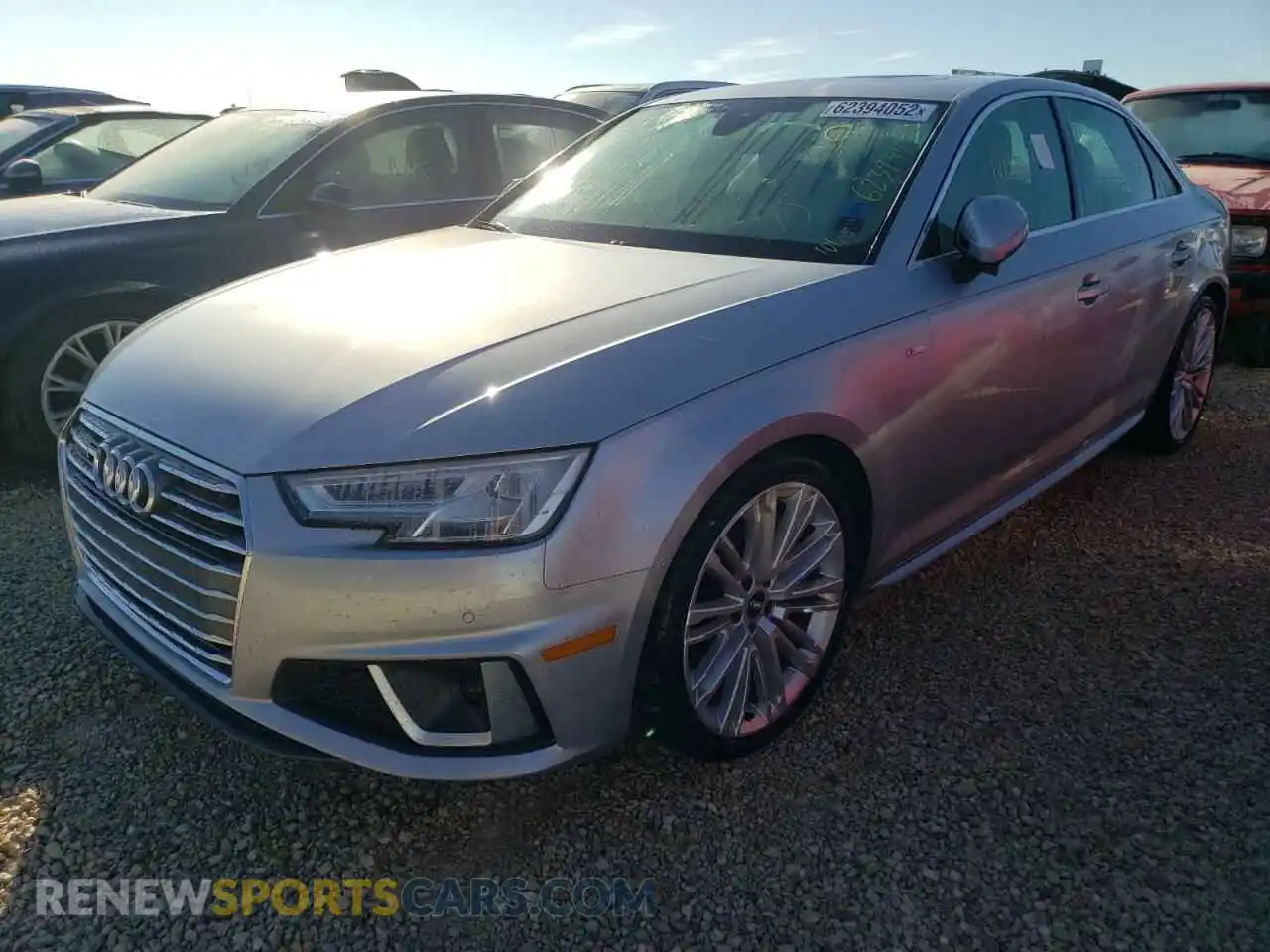 2 Photograph of a damaged car WAUENAF4XKN019598 AUDI A4 2019