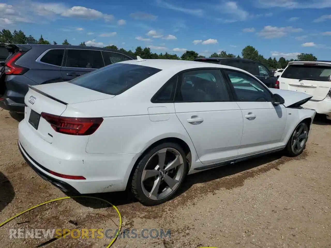 3 Photograph of a damaged car WAUFNAF43KA002217 AUDI A4 2019