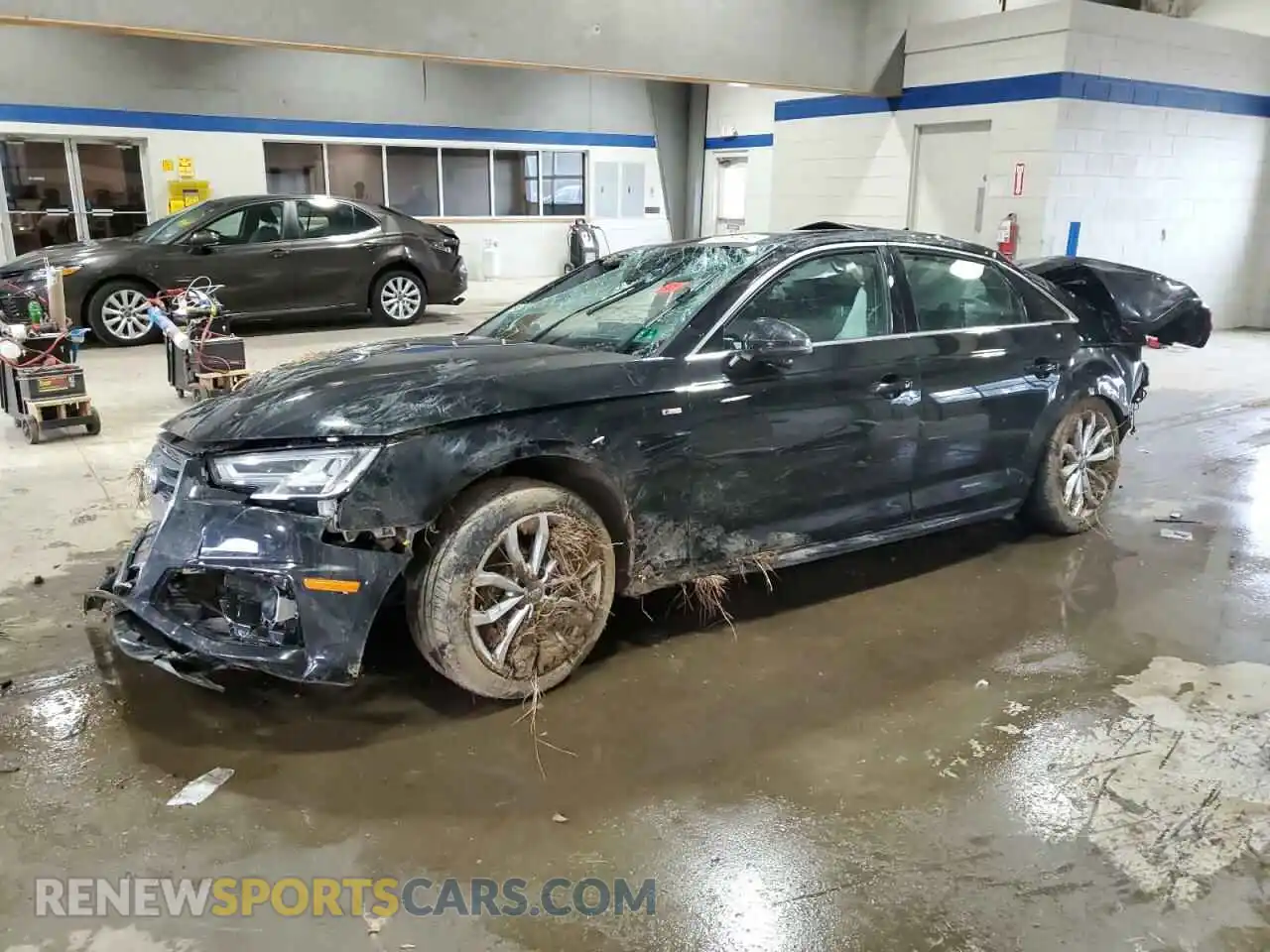 1 Photograph of a damaged car WAUFNAF44KA115190 AUDI A4 2019