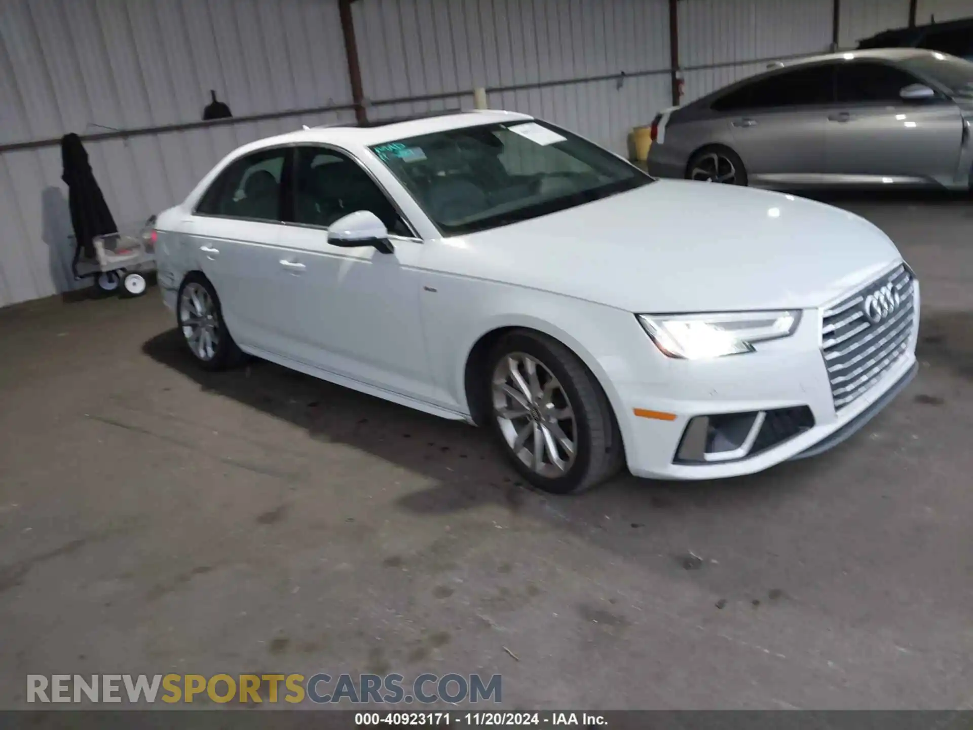 1 Photograph of a damaged car WAUFNAF45KA112217 AUDI A4 2019