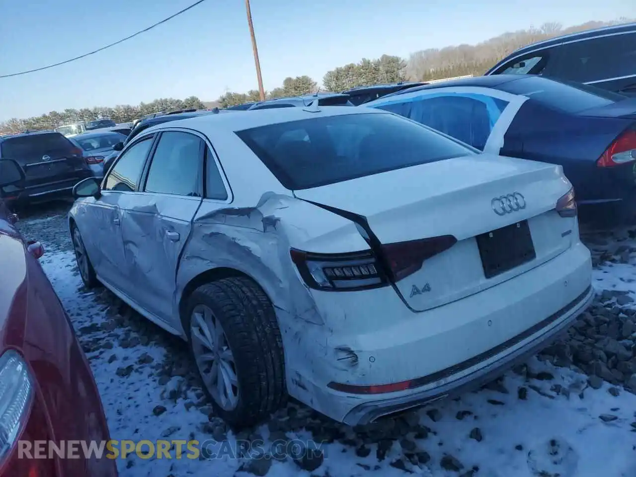 2 Photograph of a damaged car WAUFNAF47KN003184 AUDI A4 2019
