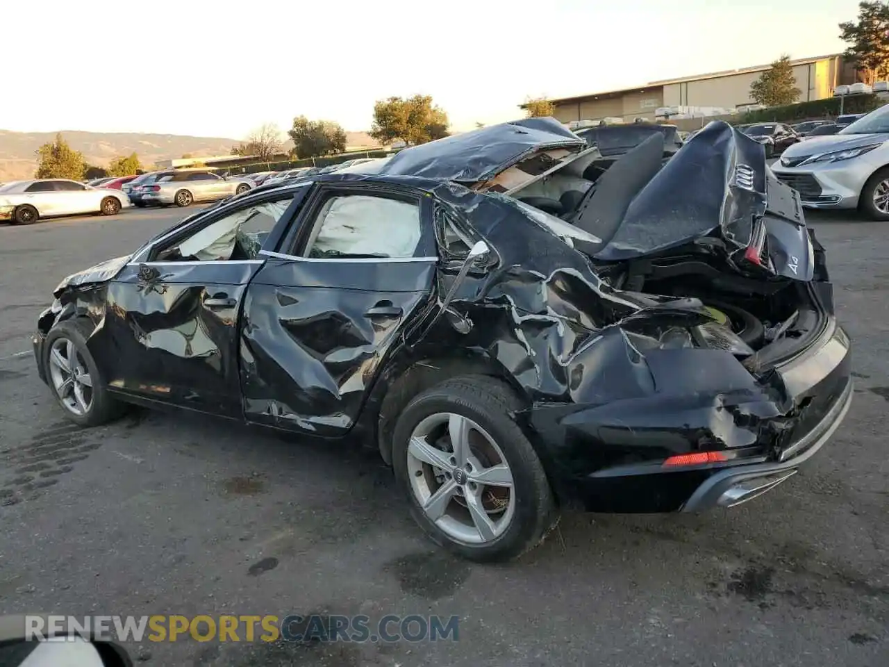 2 Photograph of a damaged car WAUGMAF40KN004667 AUDI A4 2019