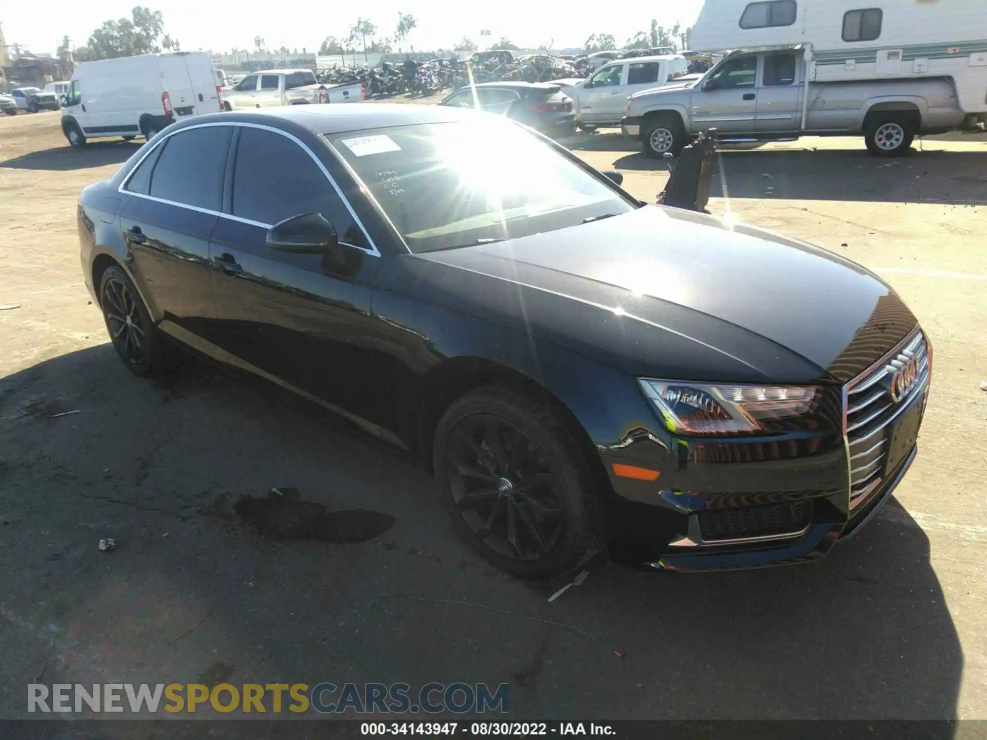 1 Photograph of a damaged car WAUGMAF40KN010257 AUDI A4 2019
