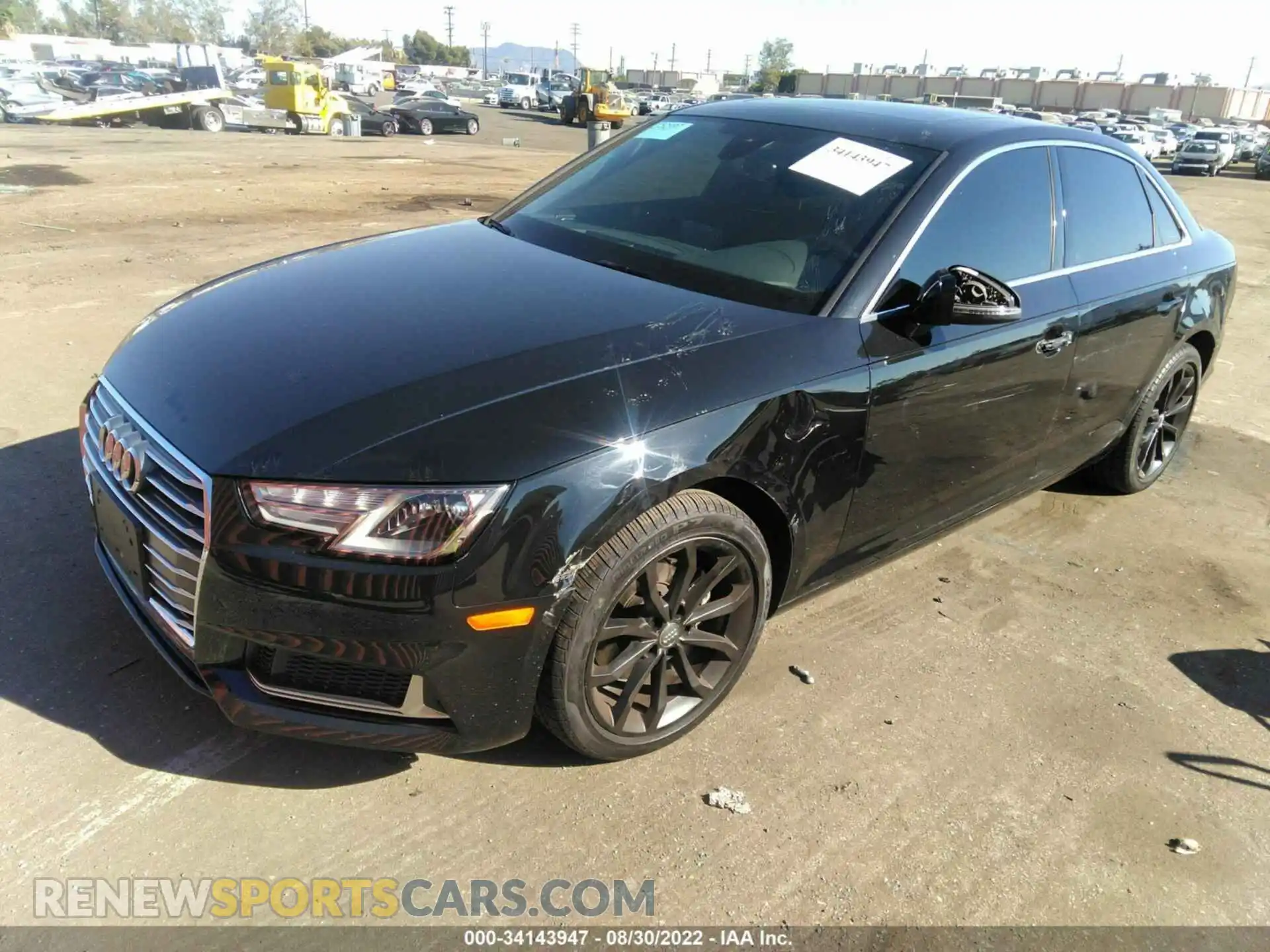 2 Photograph of a damaged car WAUGMAF40KN010257 AUDI A4 2019