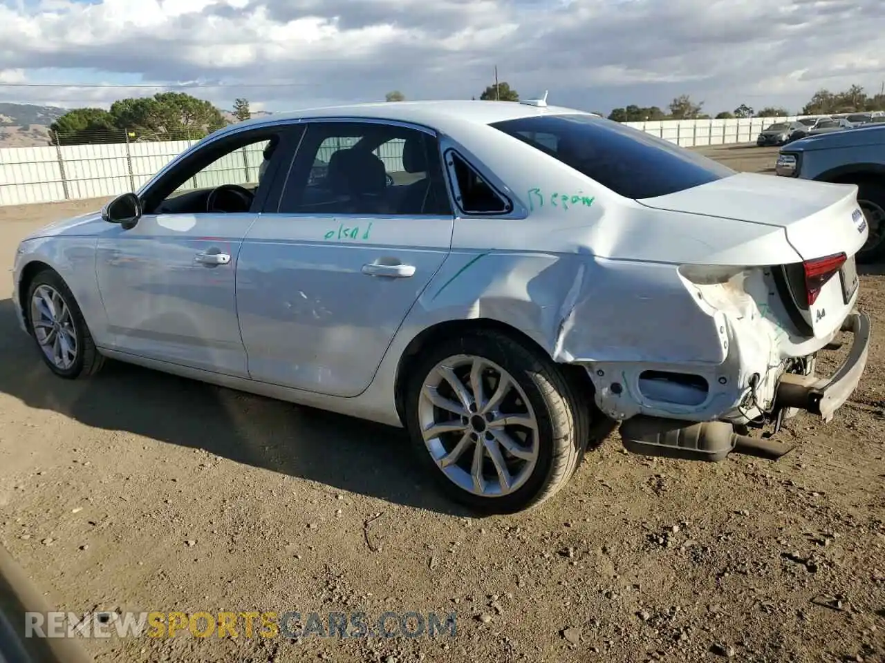 2 Photograph of a damaged car WAUGMAF41KA037328 AUDI A4 2019