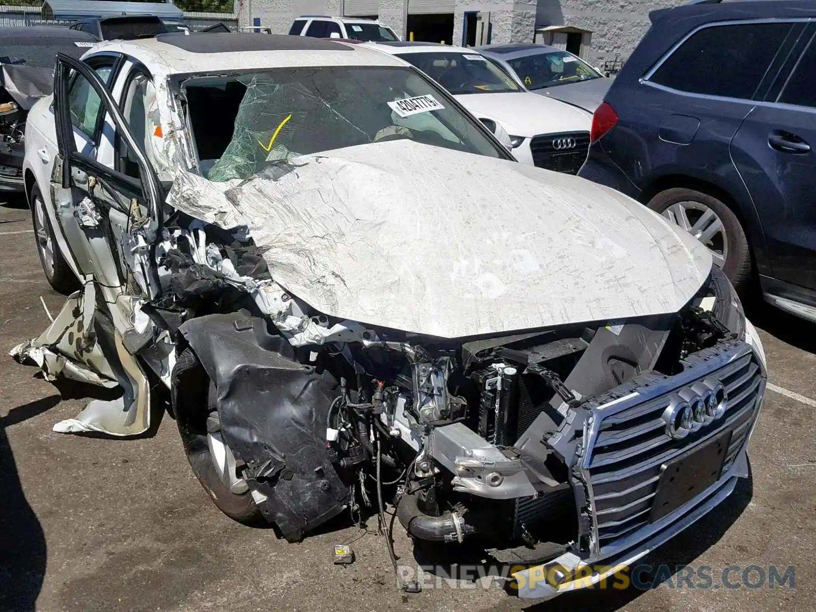 1 Photograph of a damaged car WAUGMAF41KN008243 AUDI A4 2019