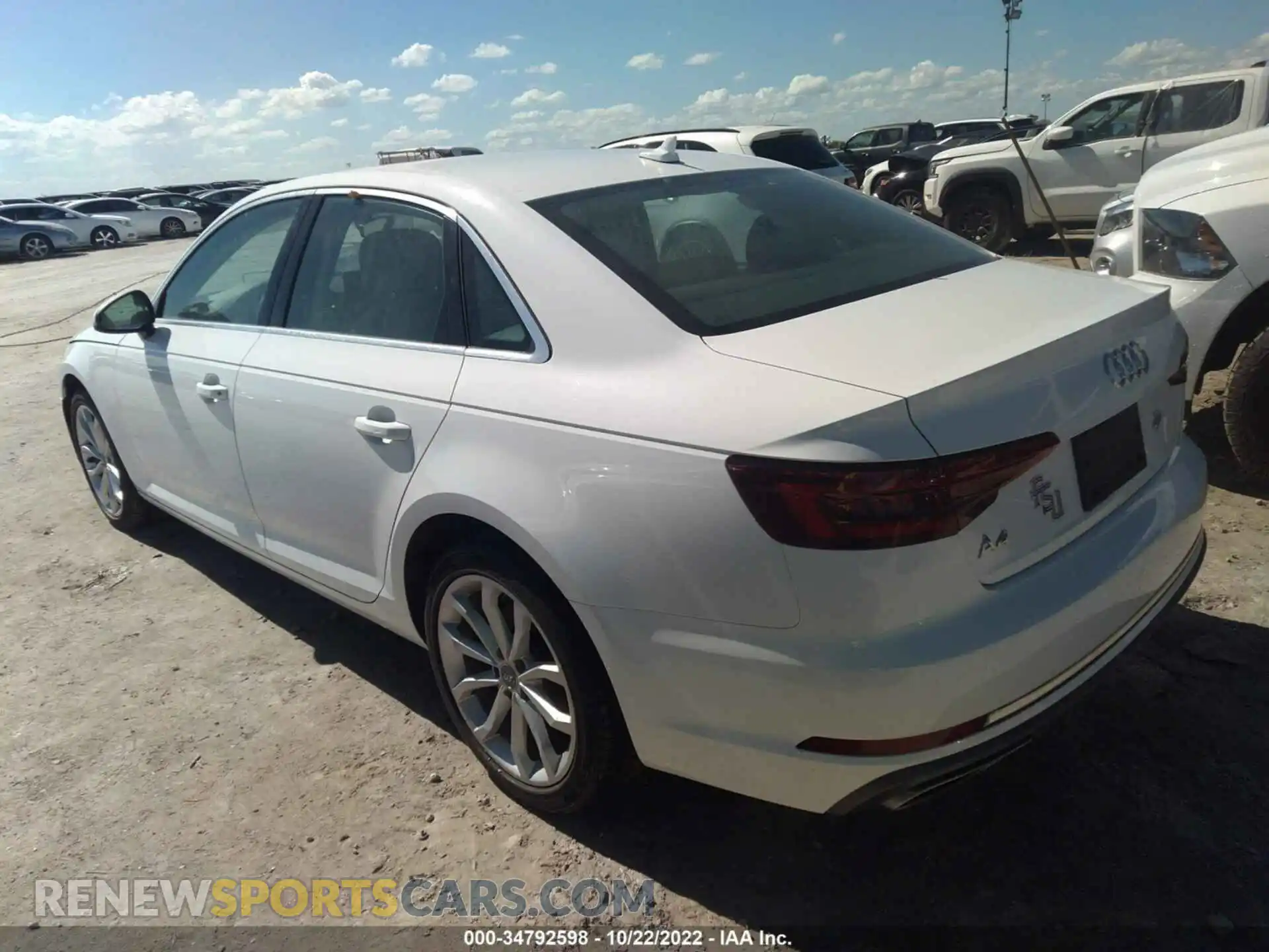 3 Photograph of a damaged car WAUGMAF42KA006685 AUDI A4 2019