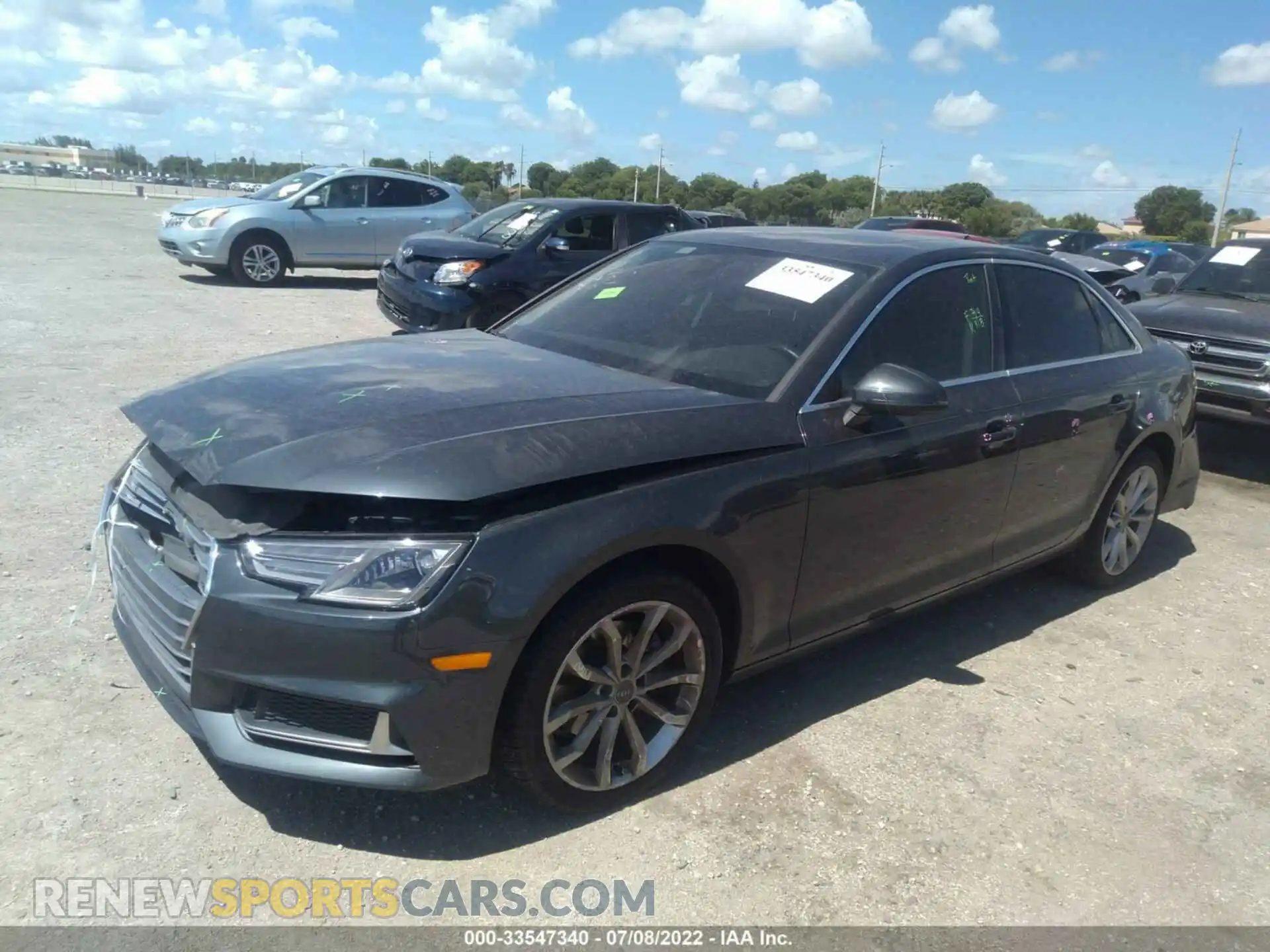 2 Photograph of a damaged car WAUGMAF42KA021140 AUDI A4 2019