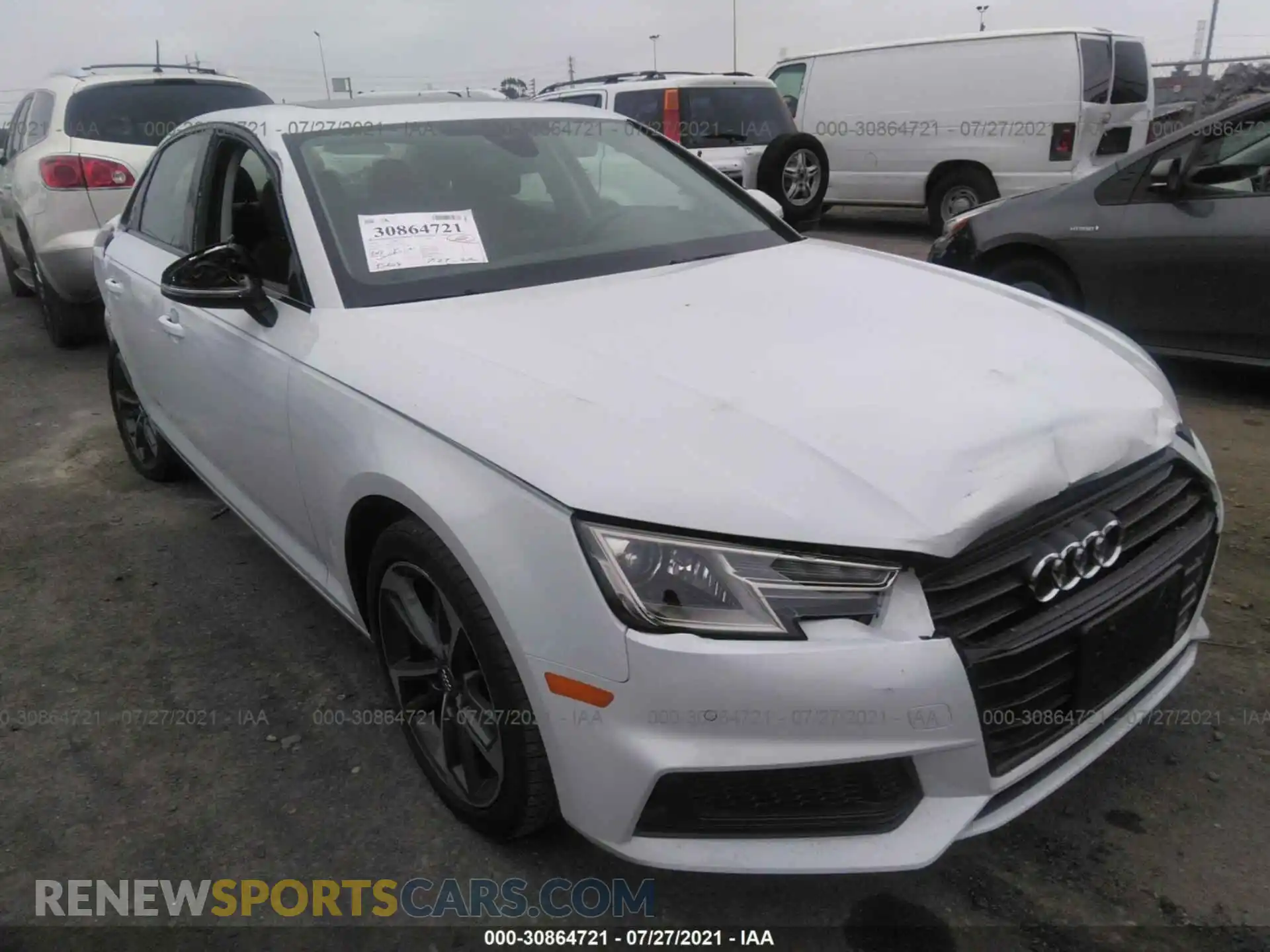 1 Photograph of a damaged car WAUGMAF42KA107063 AUDI A4 2019