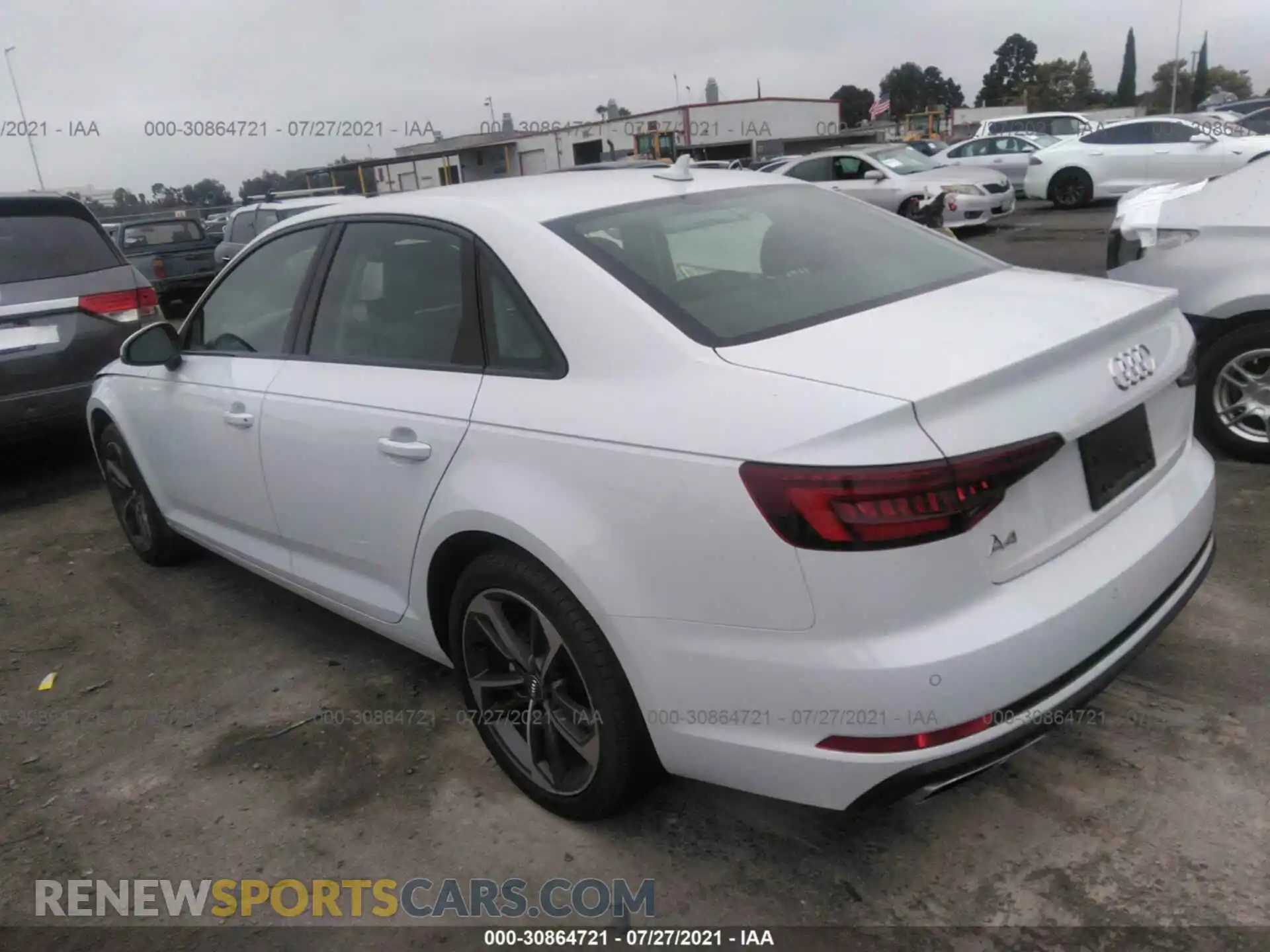 3 Photograph of a damaged car WAUGMAF42KA107063 AUDI A4 2019